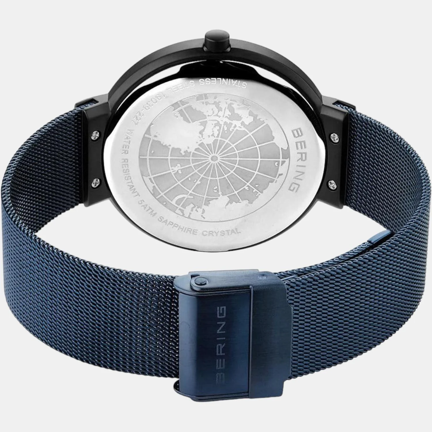 Men's Blue Analog Stainless Steel Watch 19039-327 - Image 3