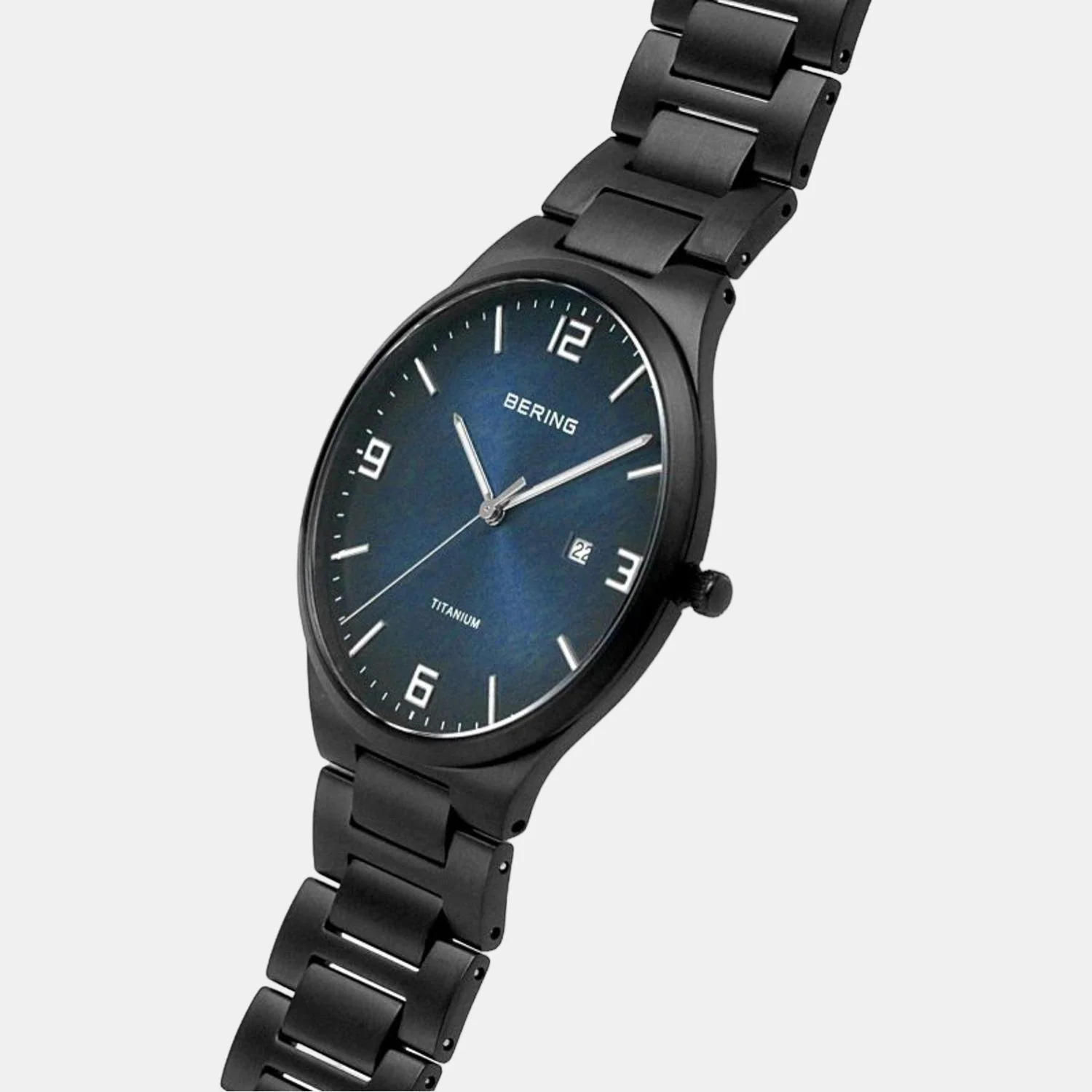 Men's Black Analog Stainless Steel Watch 15240-727 - Image 3