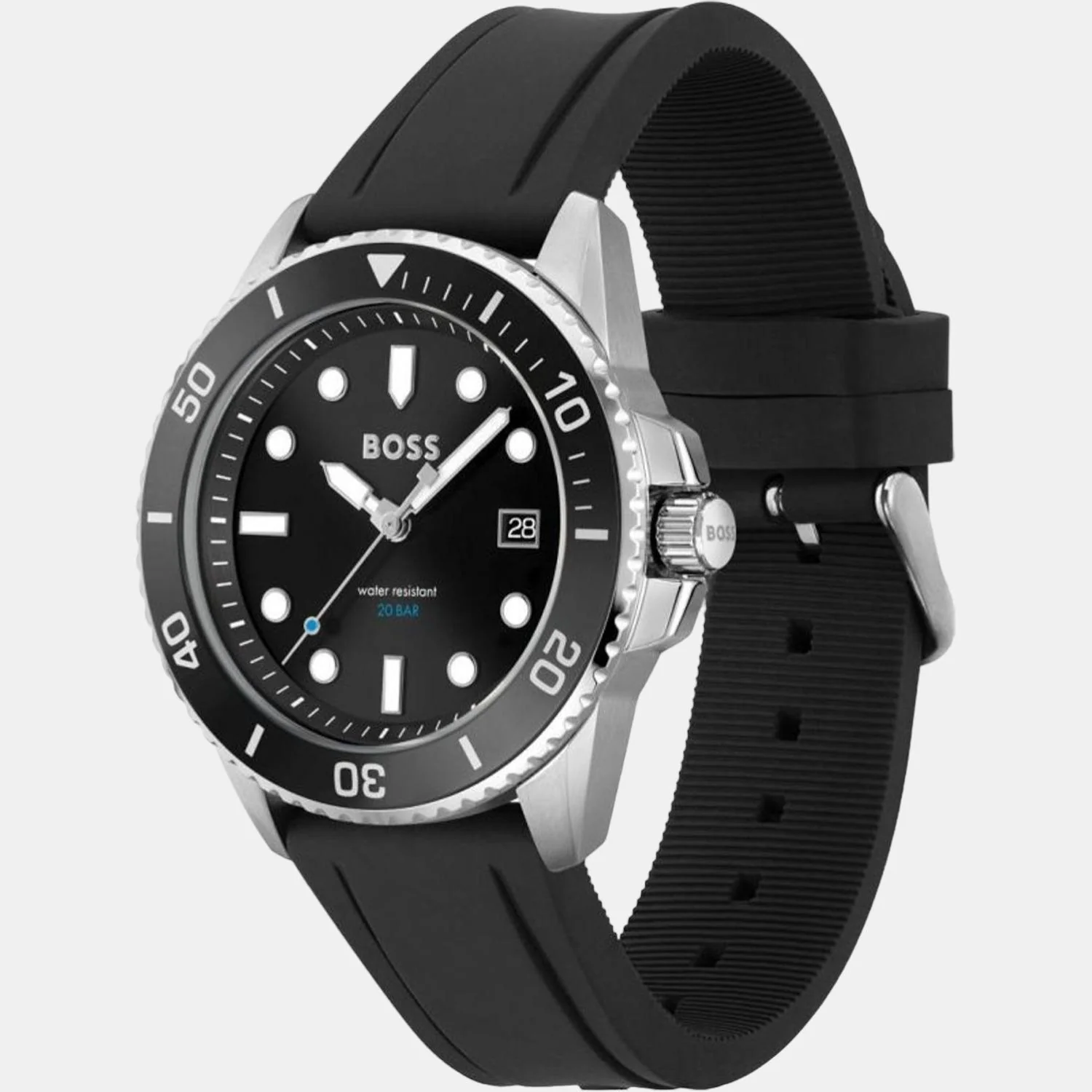 Ace Men Quartz Black Dial Analog Rubber Watch 1513913 - Image 3
