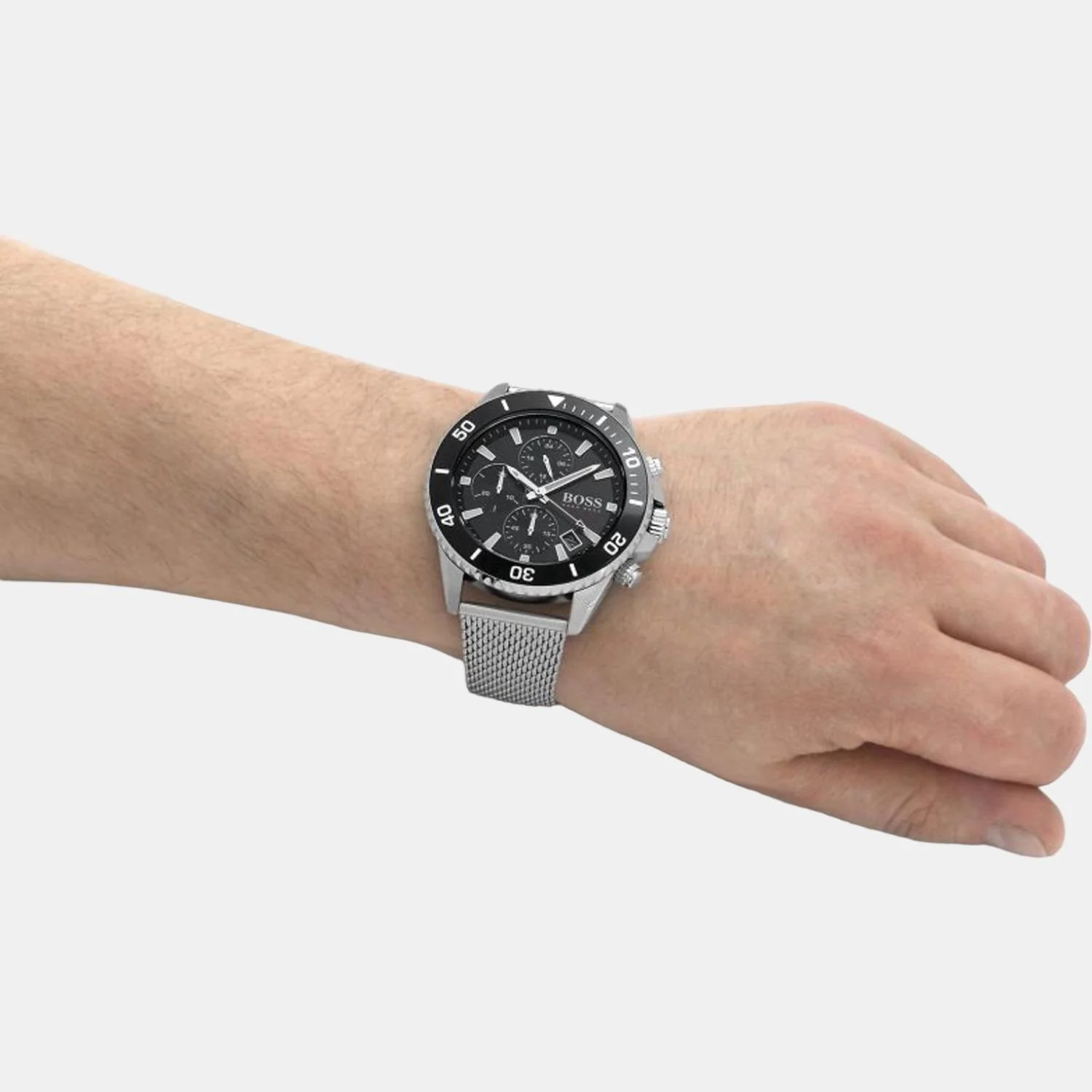 Admiral Men Quartz Black Dial Analog Stainless Steel Watch 1513904 - Image 7
