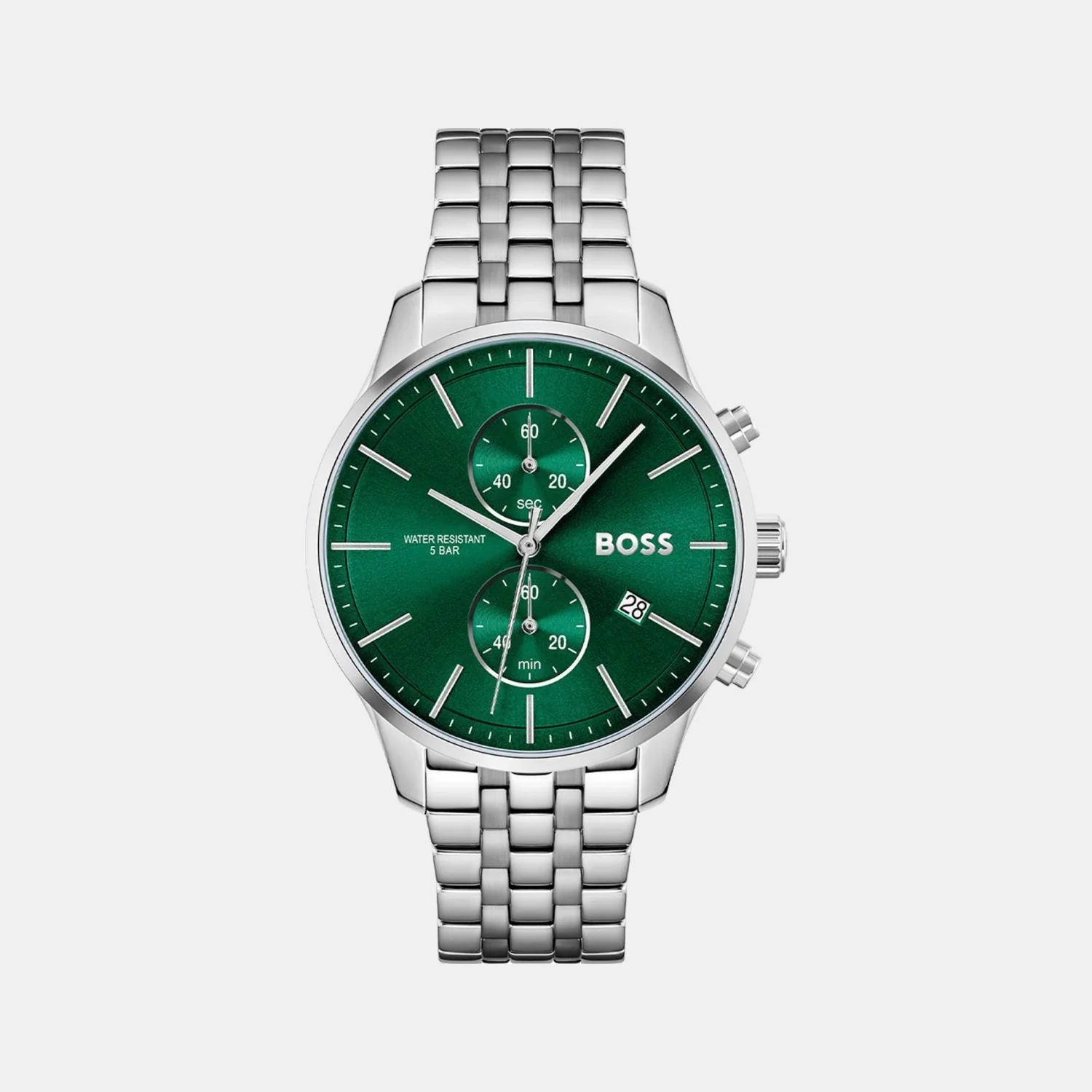 Associate Men Quartz Green Dial Chronograph Stainless Steel Watch 1513975