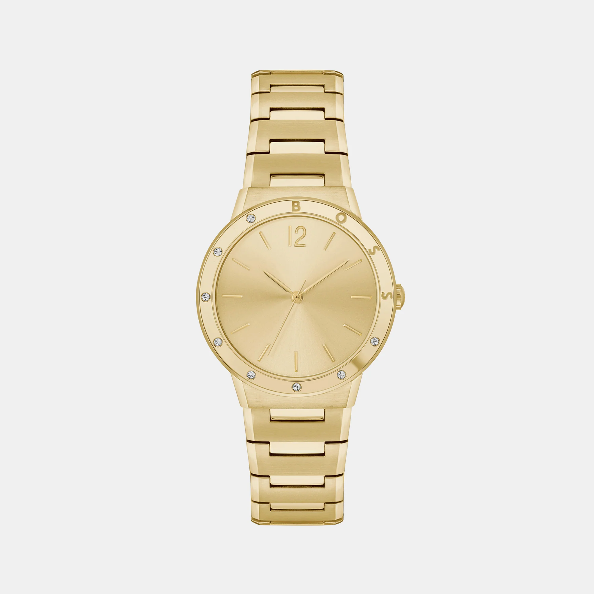 Breath Women Quartz Gold Dial Analog Stainless Steel Watch 1502715 - Image 2