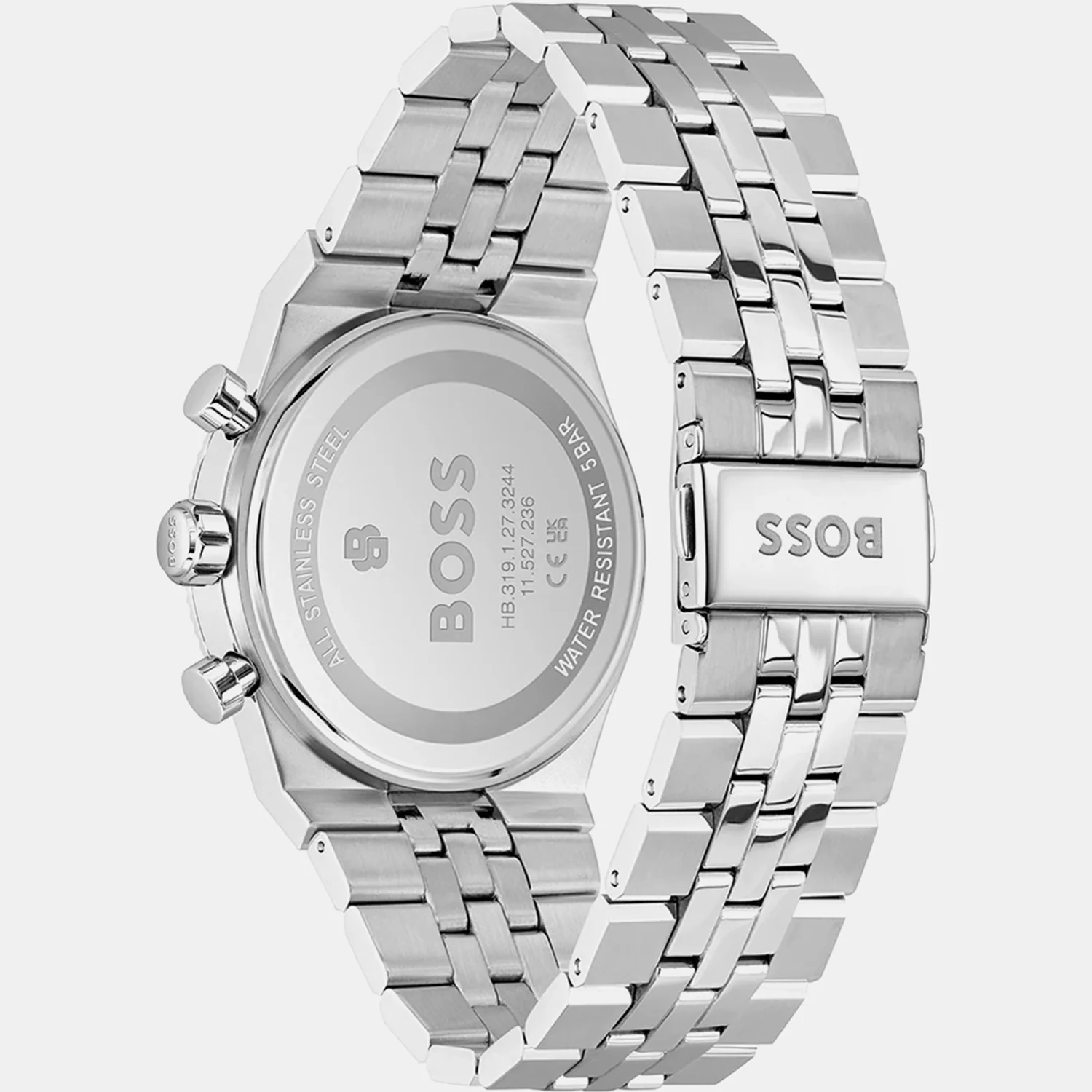 Candor Men Quartz Black Dial Chronograph Stainless Steel Watch 1514307 - Image 3