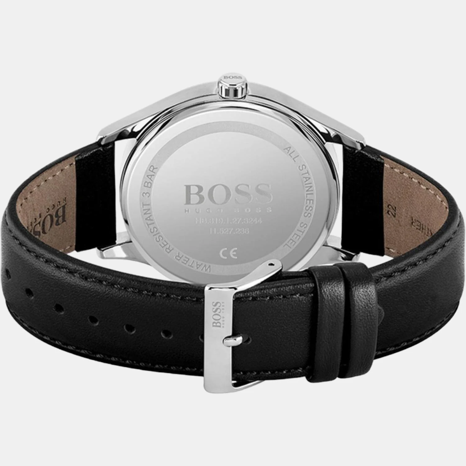 Commissioner Men Quartz Black Dial Analog Leather Watch 1513831 - Image 2