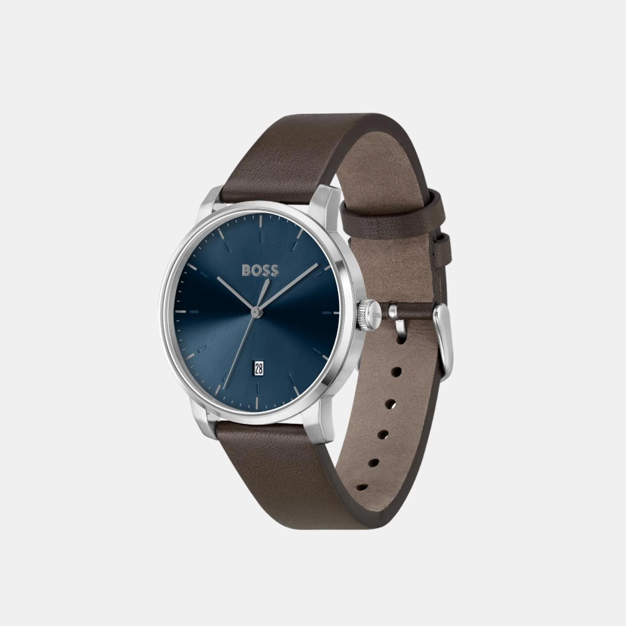 Dean Men Quartz Blue Dial Analog Leather Watch 1514160 - Image 2