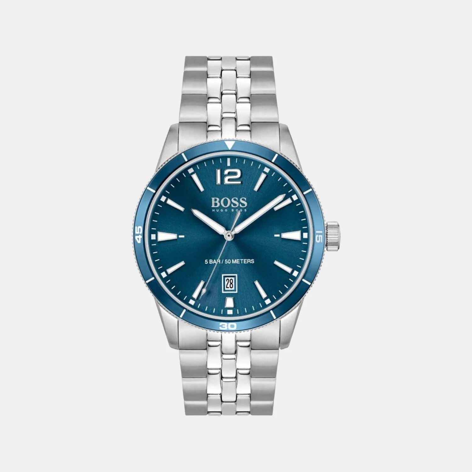 Drifter Men Quartz Blue Dial Analog Stainless Steel Watch 1513902