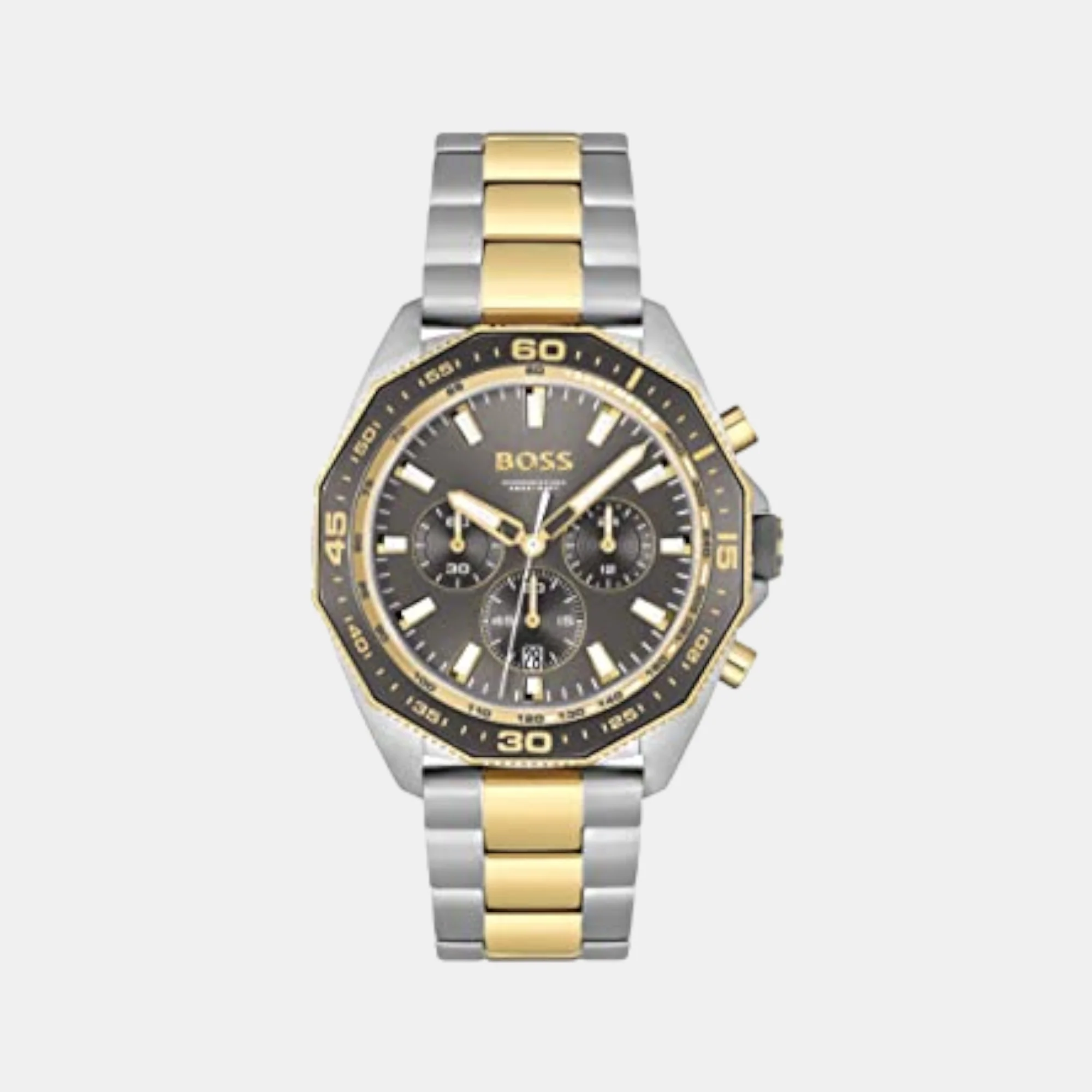 Energy Men Quartz Black Dial Chronograph Stainless Steel Watch 1513974