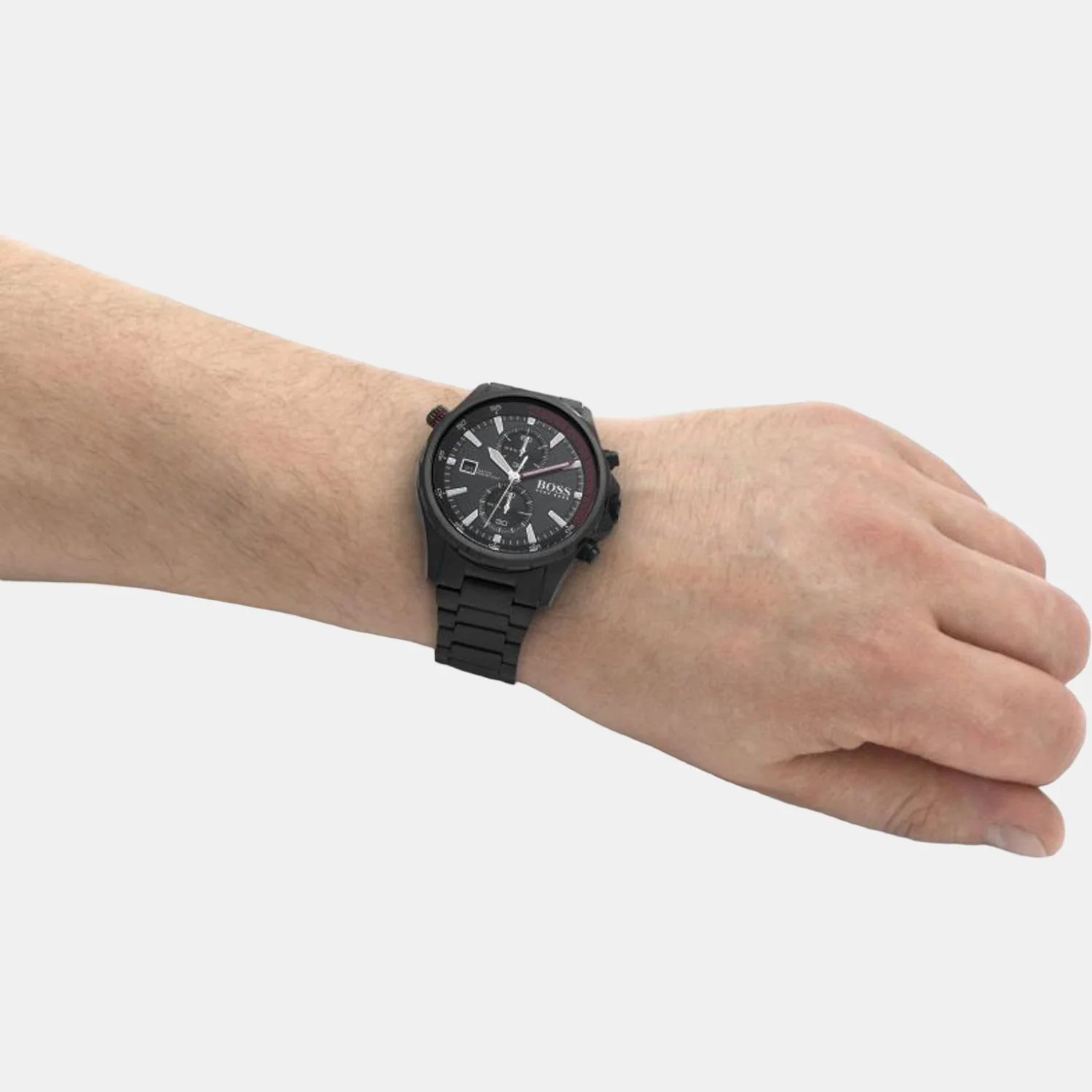 Globetrotter Men Quartz Black Dial Chronograph Stainless Steel Watch 1513825 - Image 4