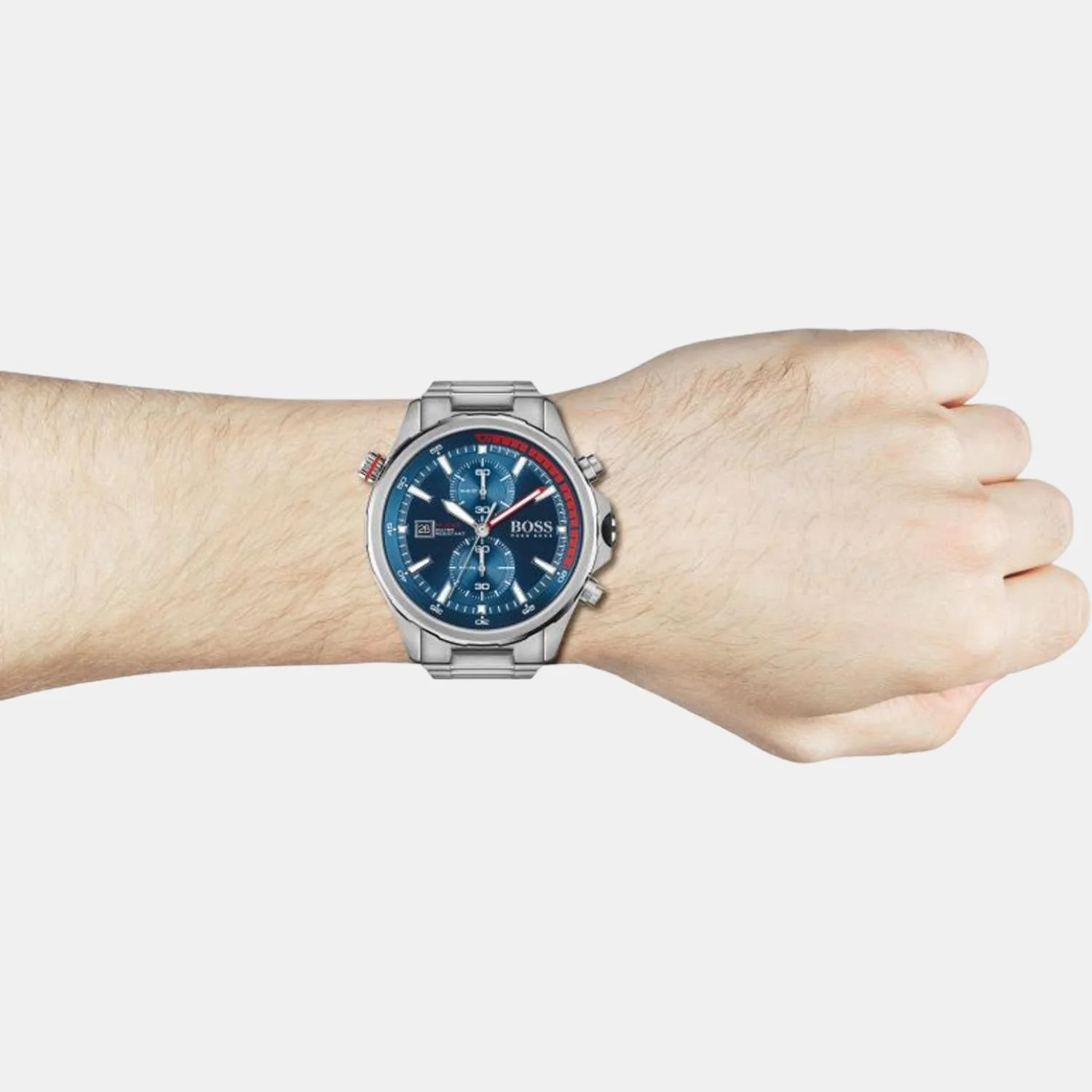 Globetrotter Men Quartz Blue Dial Chronograph Stainless Steel Watch 1513823 - Image 4