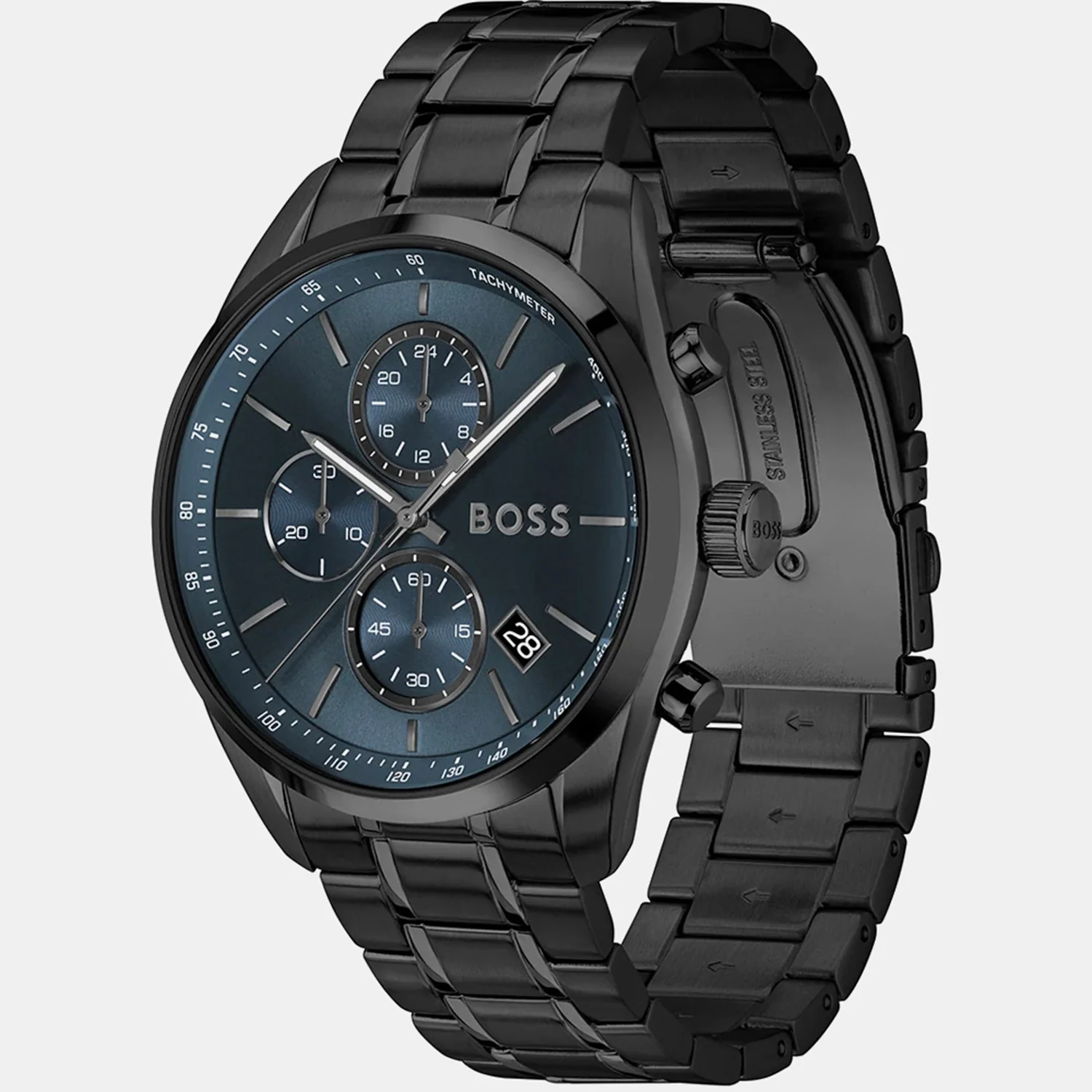 Grand Prix Men Quartz Blue Dial Chronograph Stainless Steel Watch 1514314 - Image 2