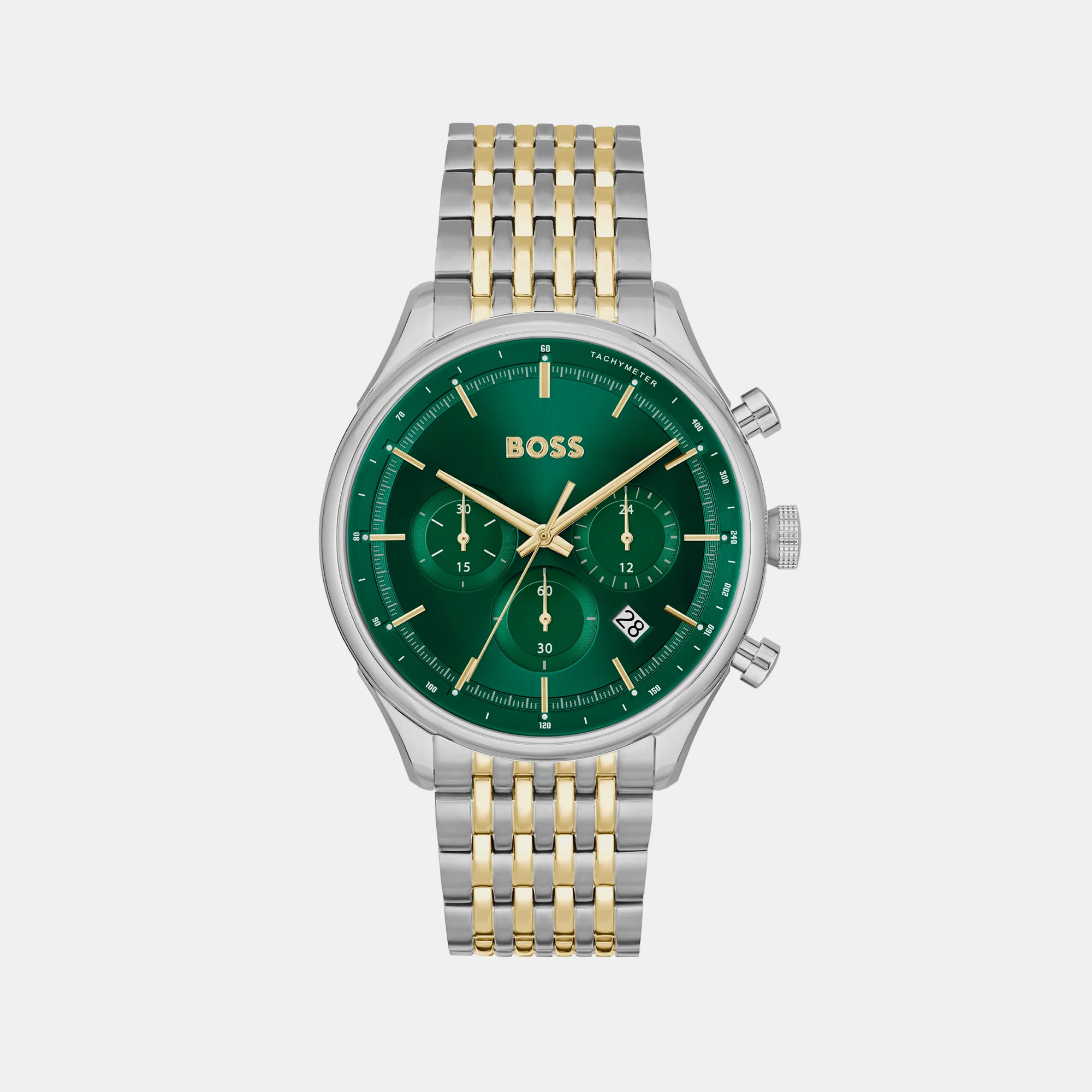 Gregor Men Quartz Green Dial Chronograph Stainless Steel Watch 1514081 - Image 2