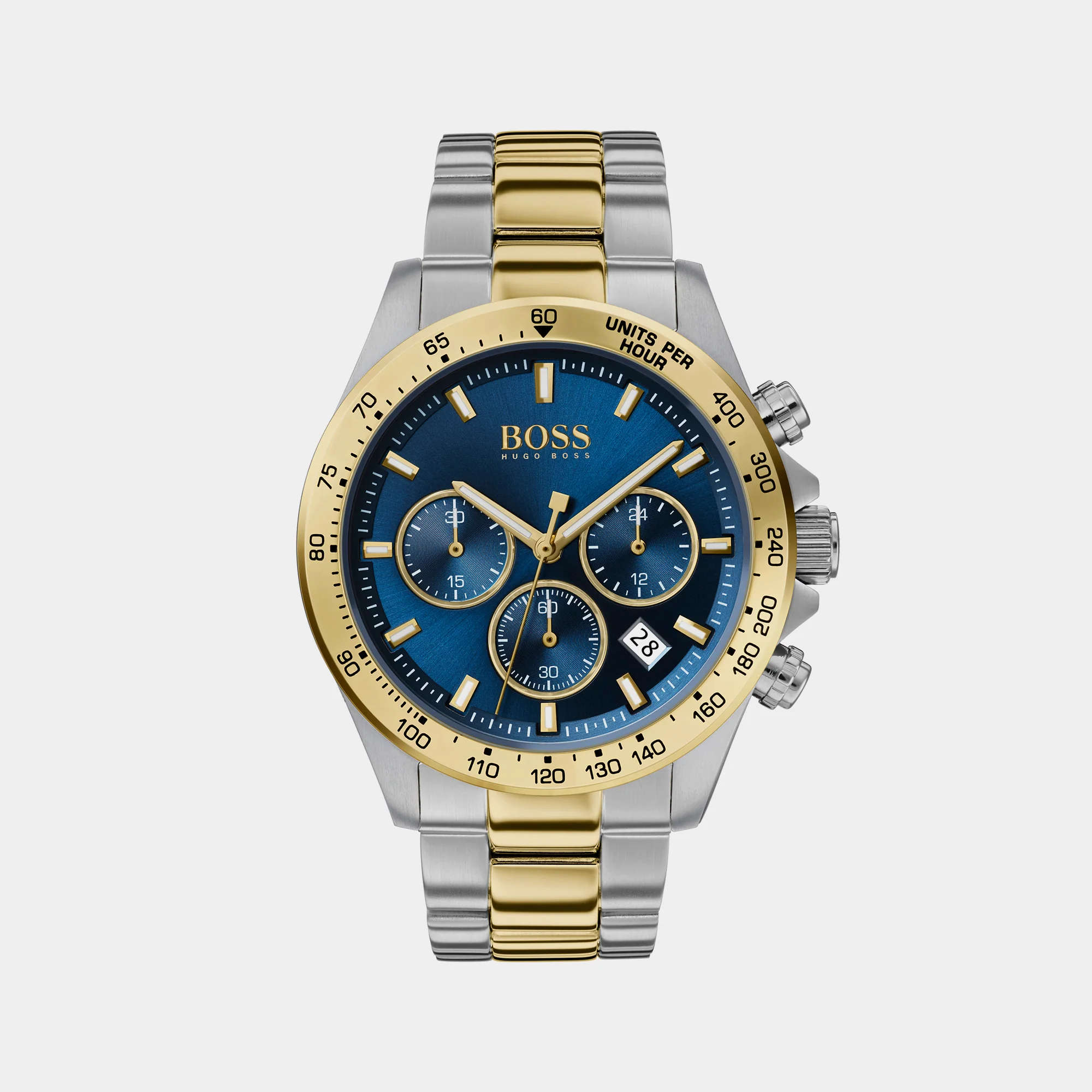 Hero Men Quartz Blue Dial Chronograph Stainless Steel Watch 1513767 - Image 2
