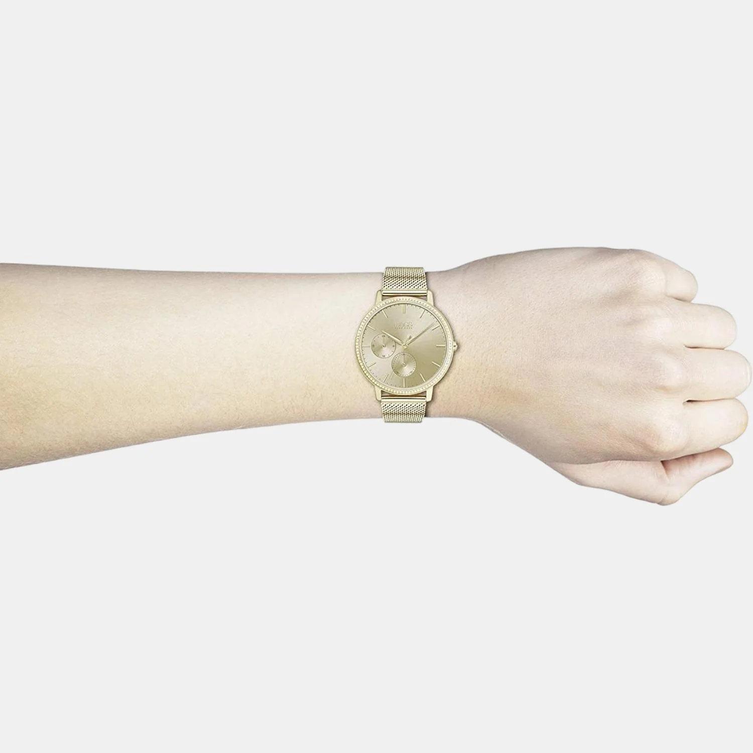 Infinity Women Quartz Yellow Dial Chronograph Stainless Steel Watch 1502520 - Image 5
