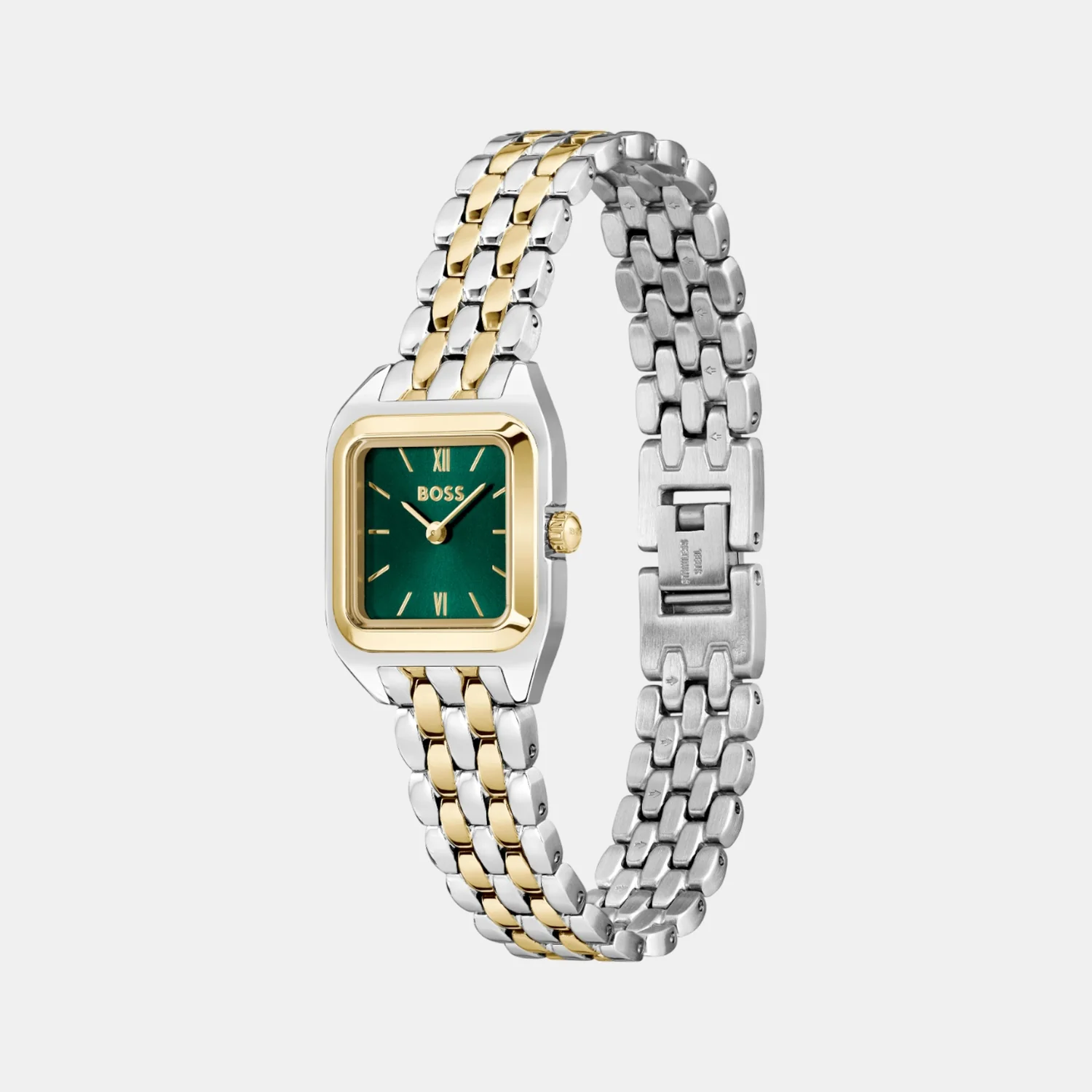 Mae Petite Women Quartz Green Dial Analog Stainless Steel Watch 1502822 - Image 2