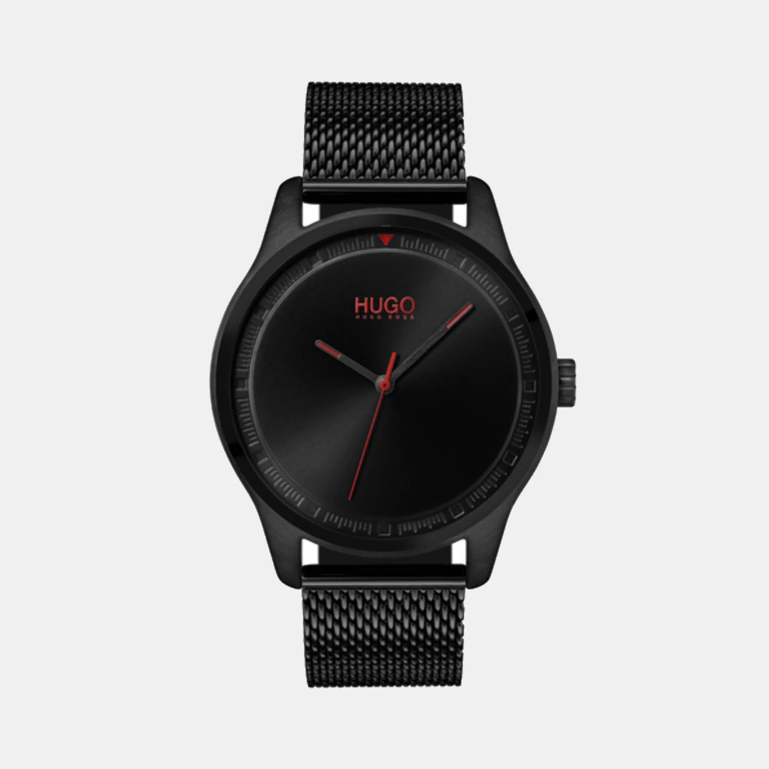 Move Men Quartz Black Dial Analog Stainless Steel Watch 1530044 - Image 2