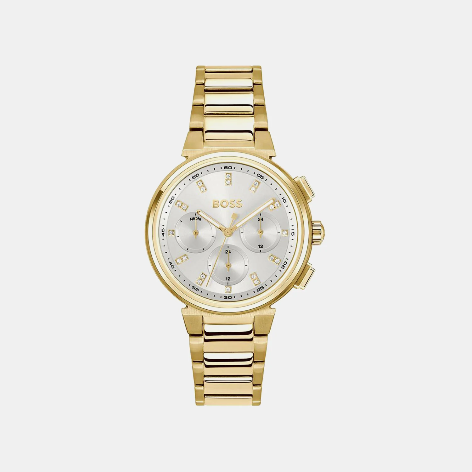 One Women Quartz Silver & White Dial Multi-Function Stainless Steel Watch 1502807