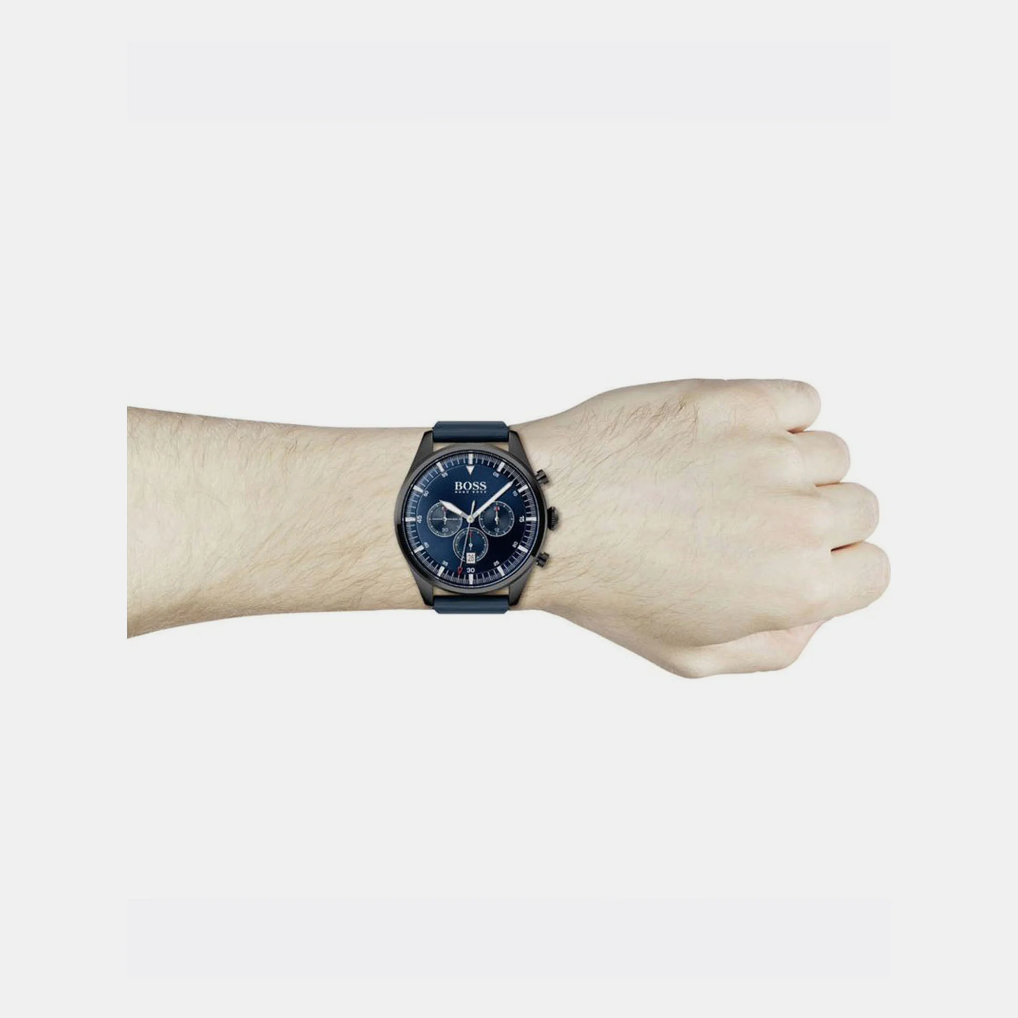 Pioneer Men Quartz Blue Dial Chronograph Leather Watch 1513711 - Image 4