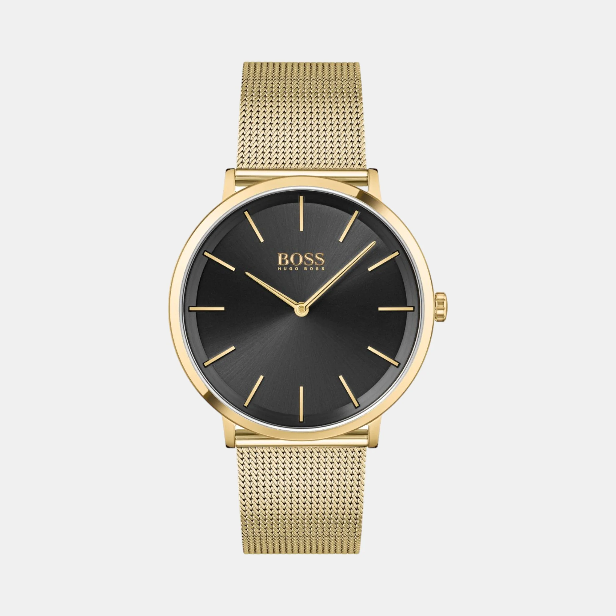 Skyliner Men Quartz Black Dial Analog Mesh Watch 1513909