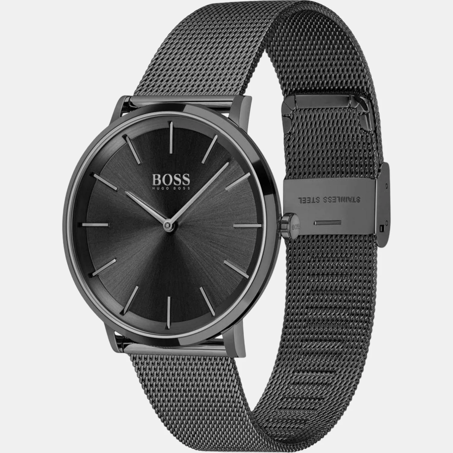 Skyliner Men Quartz Black Dial Analog Stainless Steel Watch 1513826 - Image 2