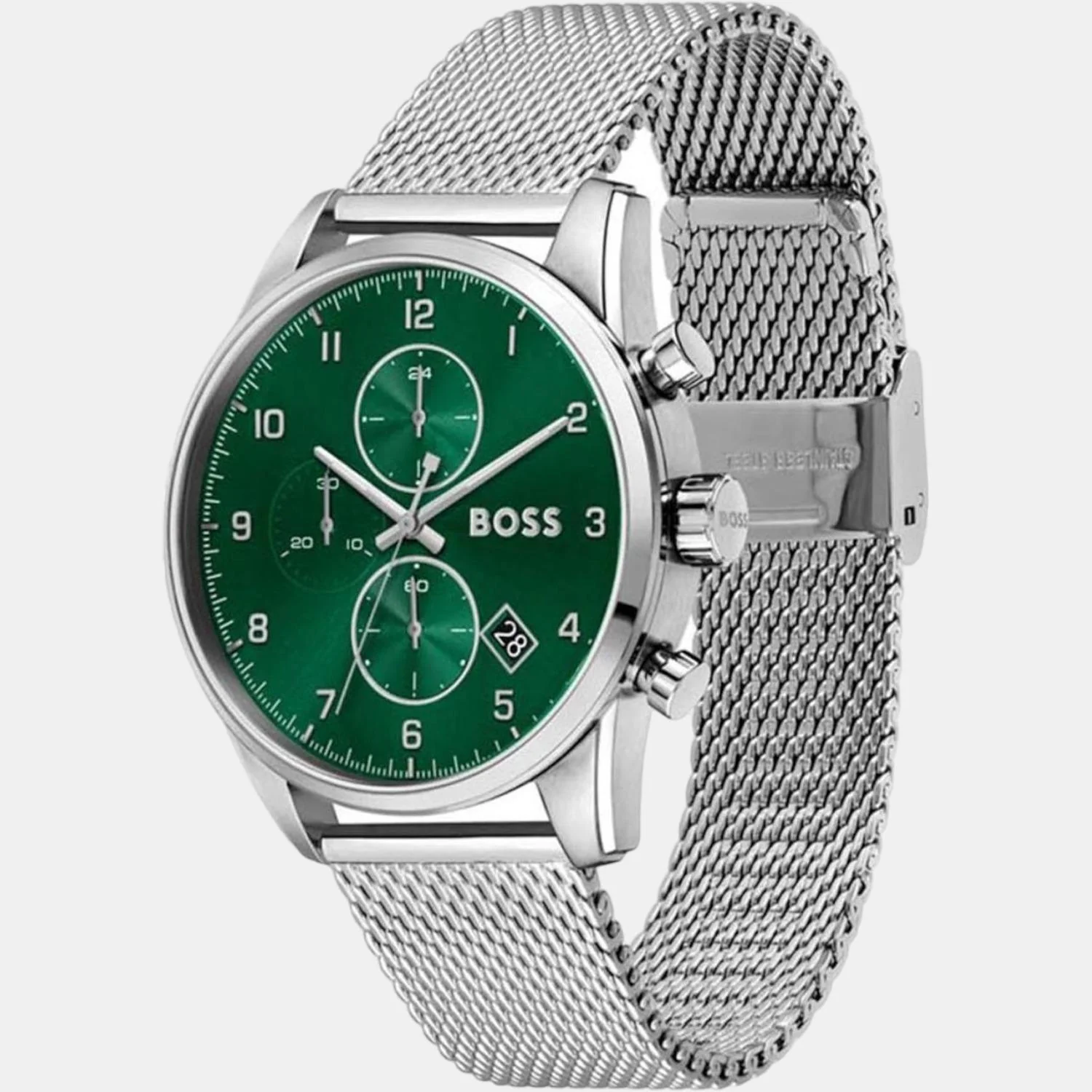 Skymaster Men Quartz Green Dial Analog Stainless Steel Watch 1513938 - Image 3