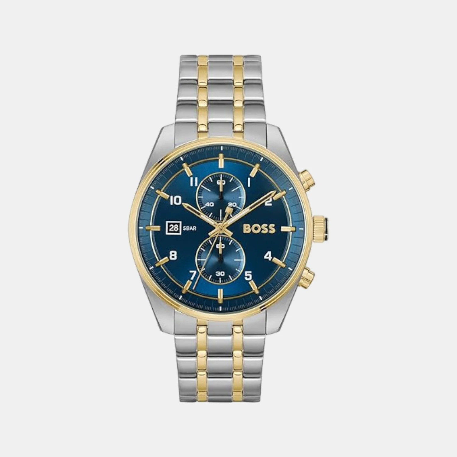 Skytraveller Men Quartz Blue Dial Chronograph Stainless Steel Watch 1514247 - Image 2