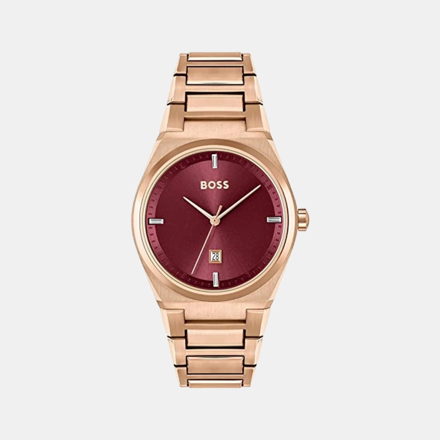 Steer Women Quartz Rose Gold Dial Analog Stainless Steel Watch 1502671