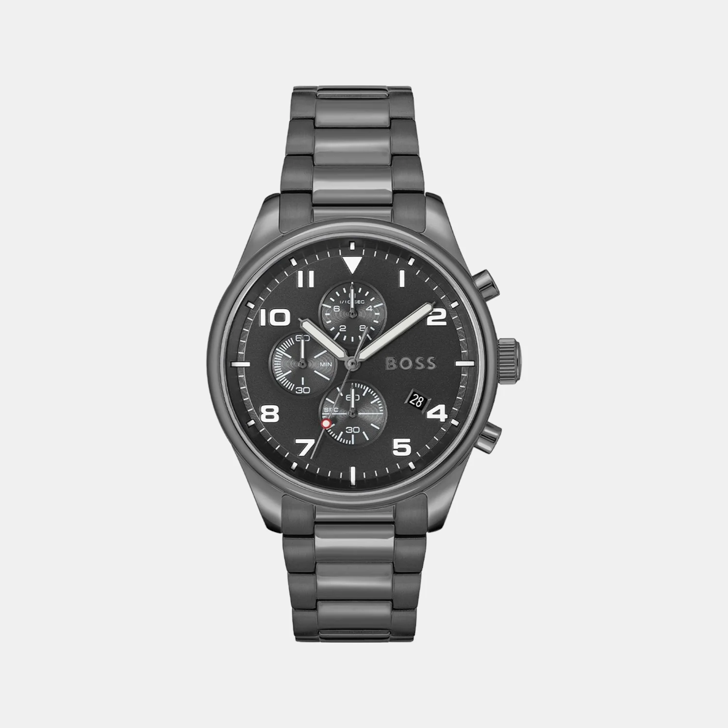 View Men Quartz Black Dial Chronograph Stainless Steel Watch 1513991