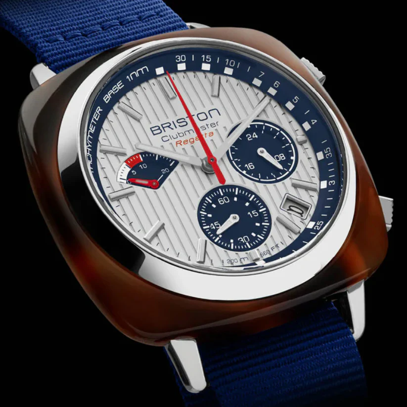 Clubmaster Regatta Men Quartz White Dial Chronograph NATO Watch 241542.SA.T.2.NNB - Image 2