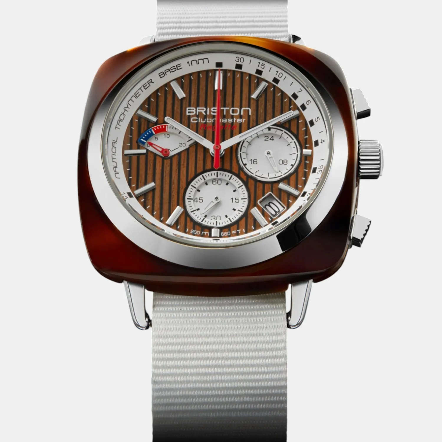 Clubmaster Regatta Men Quartz Brown Dial Chronograph NATO Watch 251542.SA.T.2W.NW - Image 5