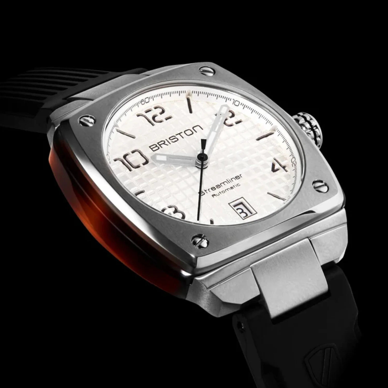Streamliner Urban Men Automatic White Dial Analog Rubber Watch 23640.S.T.2.RB - Image 2