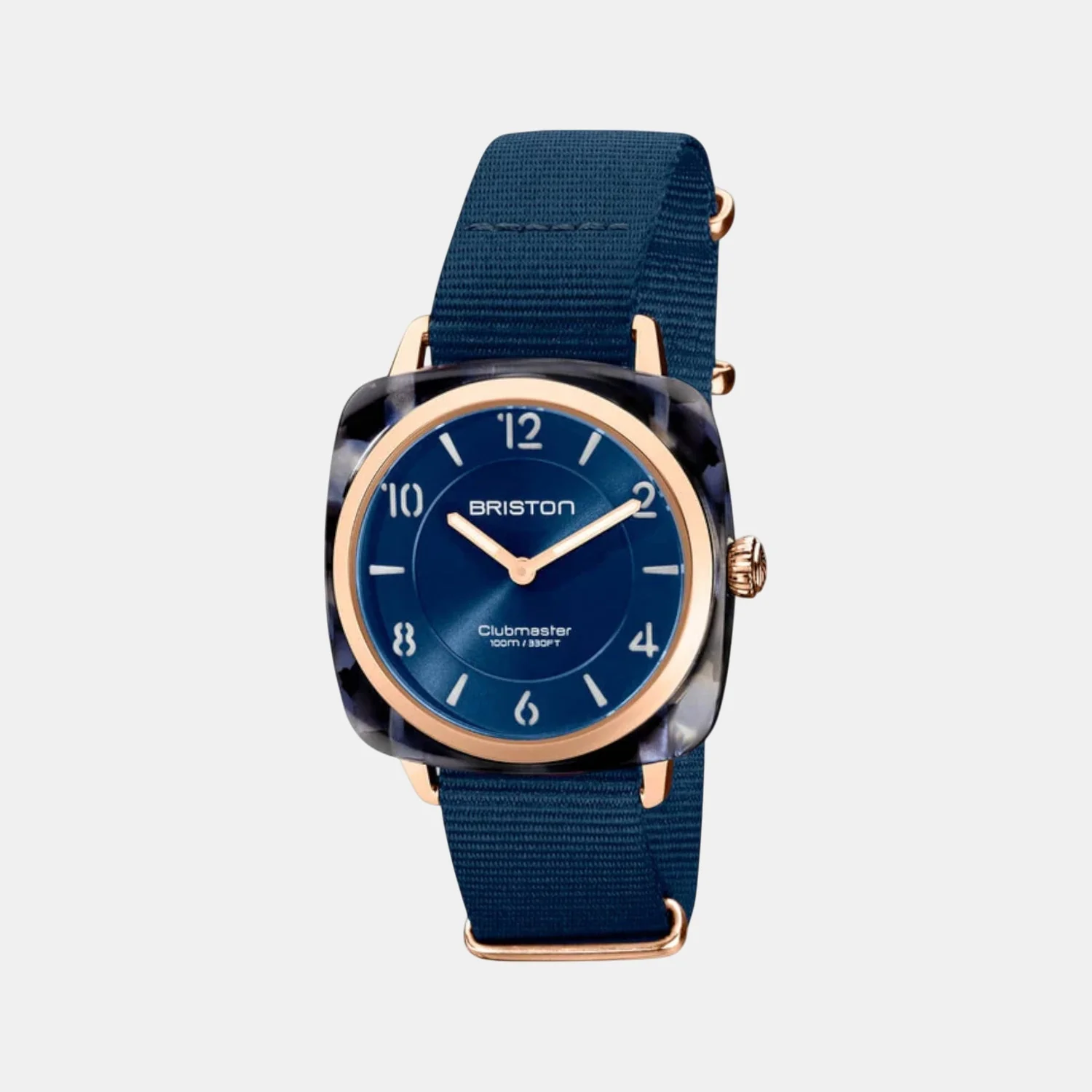 Clubmaster Chic Women Quartz Midnight Blue Dial Analog NATO Watch 21536.PRA.UB.33.NMB