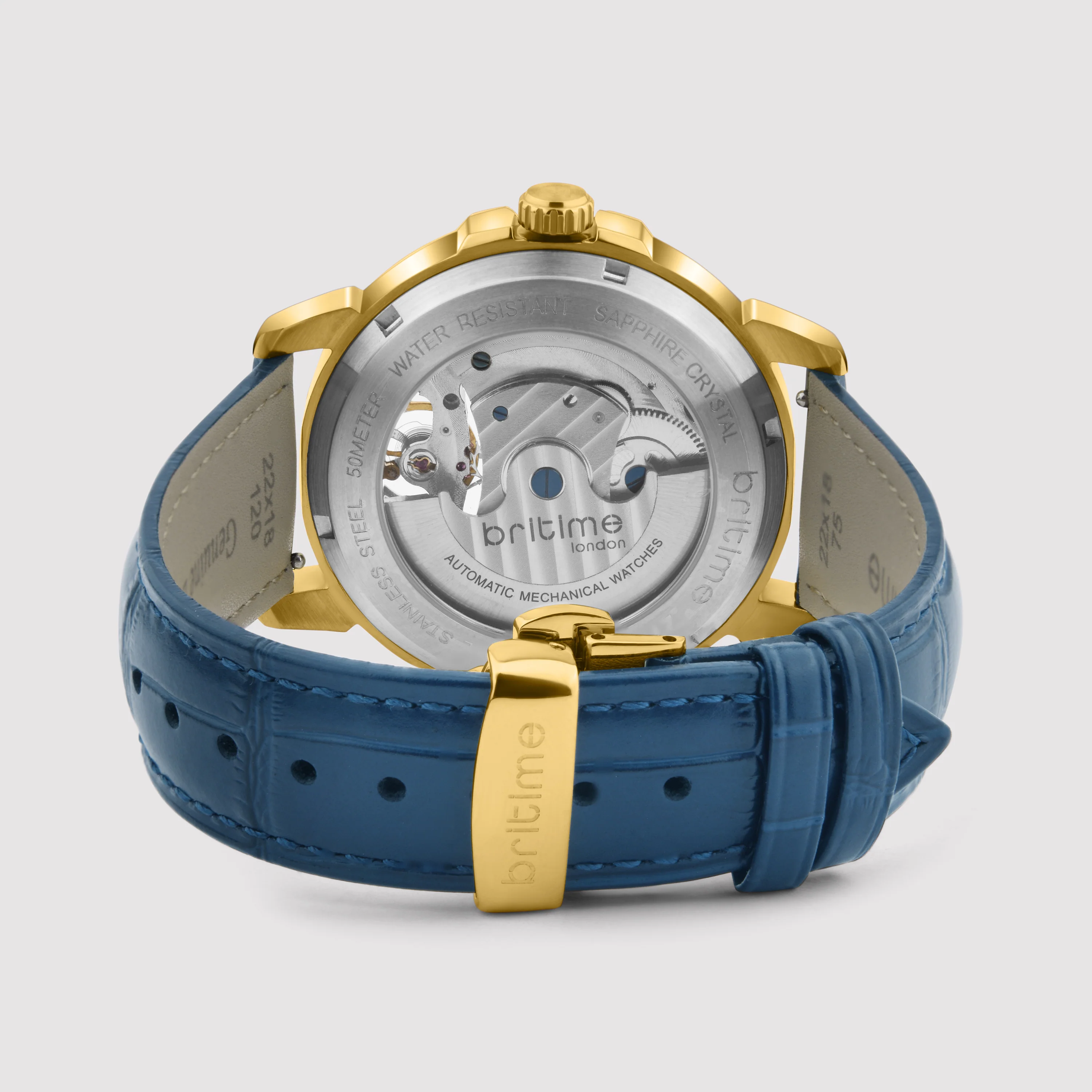 Aquatica Men Automatic Dual Tone Dial Multi-Function Leather Watch 274-L20507 - Image 7
