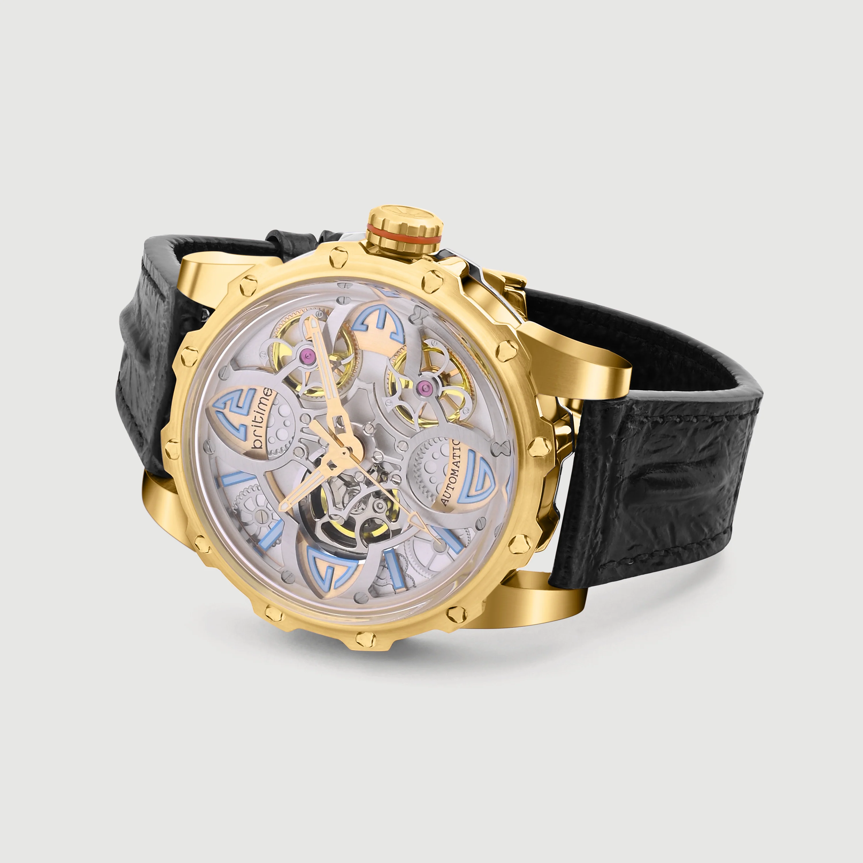 Era Men Automatic Silver Dial Analog Leather Watch 147-L20306 - Image 5