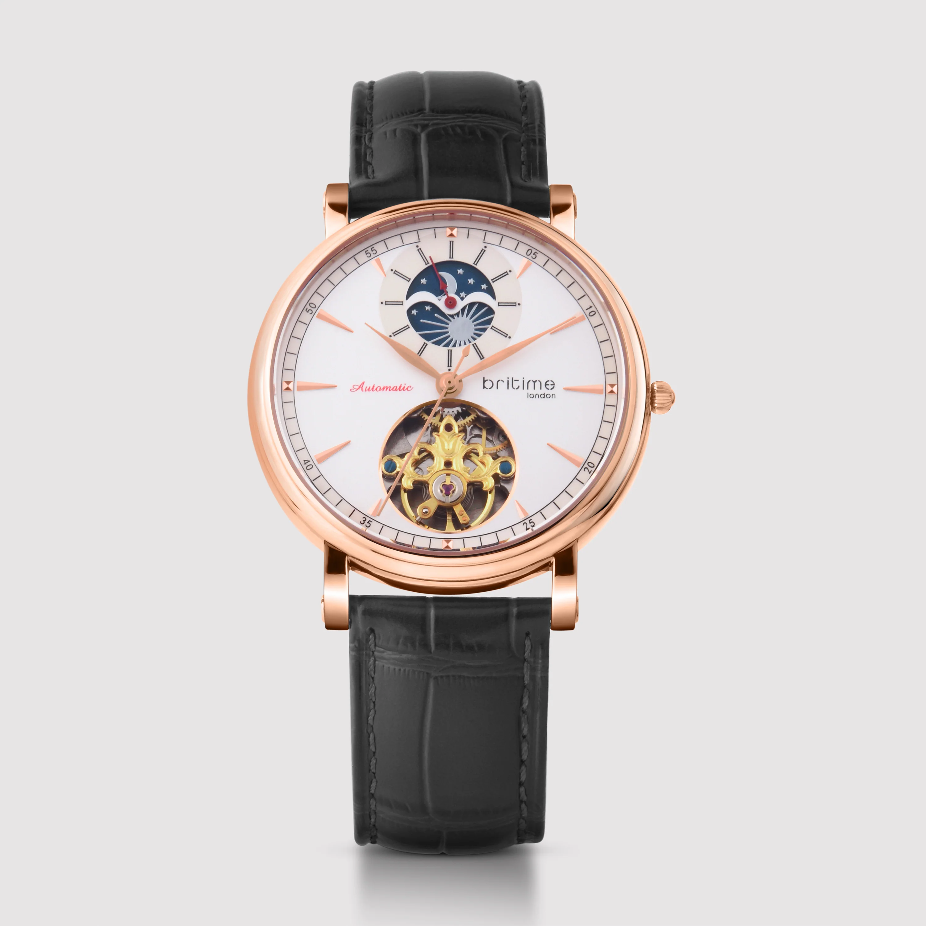 Jupiter Men Automatic Silver Dial Analog Leather Watch 127-L30306 - Image 2