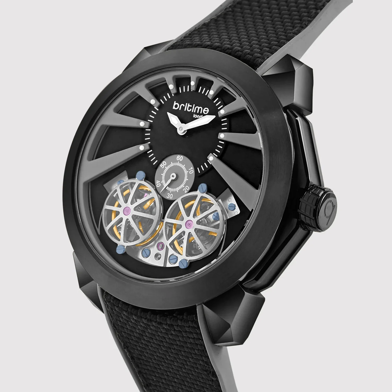 Vortex Men Automatic Grey Dial Analog Silicone Watch 257-P41506 - Image 2