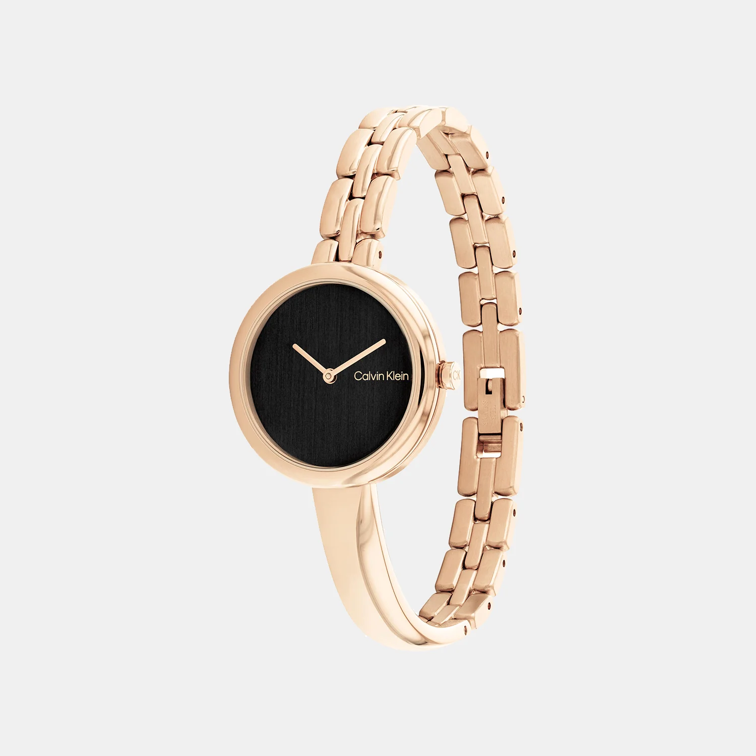 Bangled Women Quartz Black Dial Analog Stainless Steel Watch 25200280 - Image 2