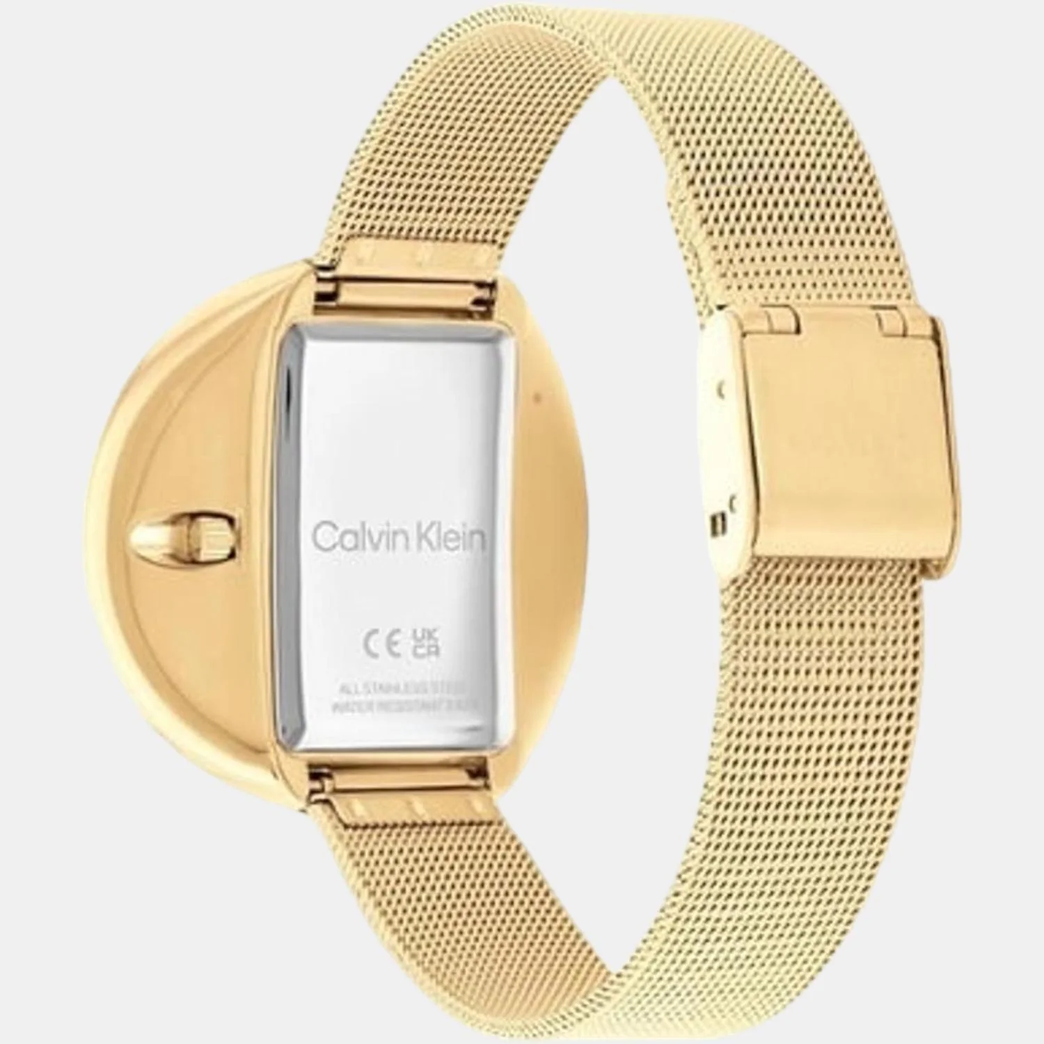 Circular Women Quartz Gold Dial Analog Stainless Steel Watch 25200146 - Image 3