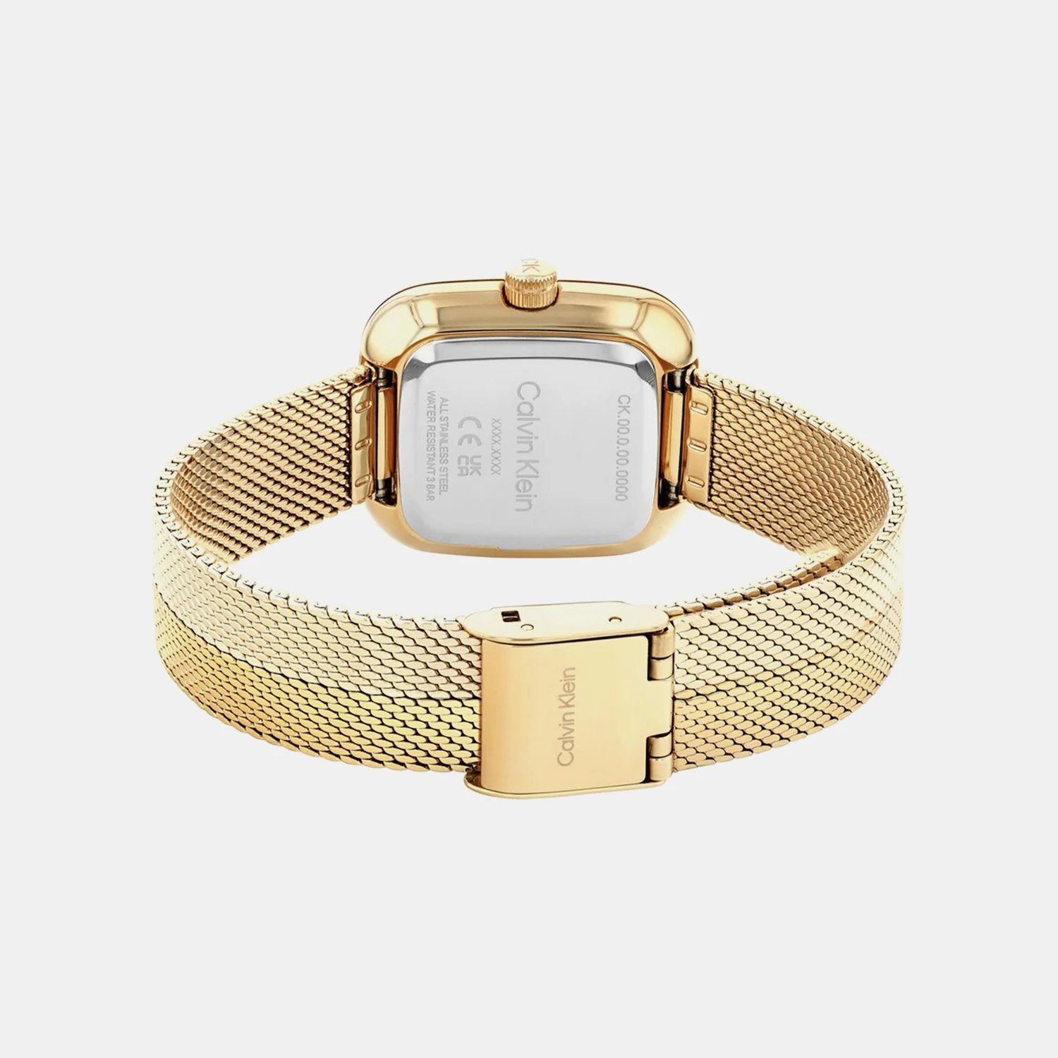 Ck Adore Women Quartz Gold Dial Analog Stainless Steel Watch 25100099 - Image 3
