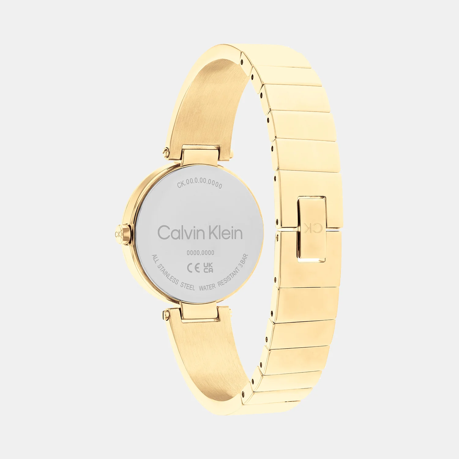 Ck Elevated Women Quartz Gold Dial Analog Stainless Steel Watch 25200309 - Image 4