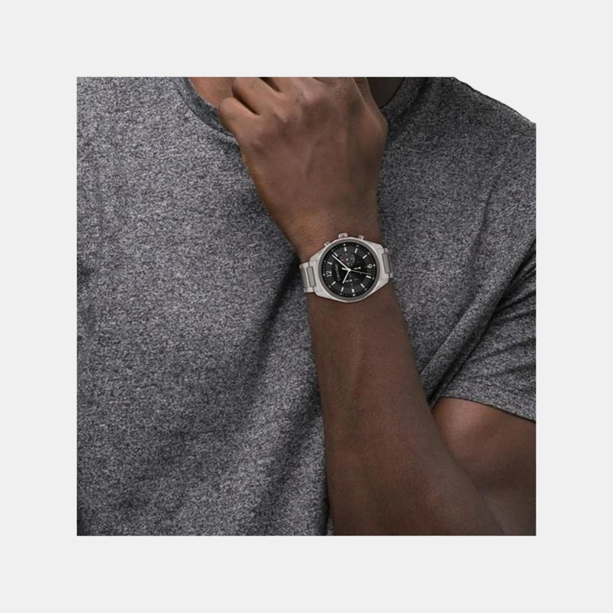 Ck Force Men Quartz Black Dial Chronograph Stainless Steel Watch 25200267 - Image 4
