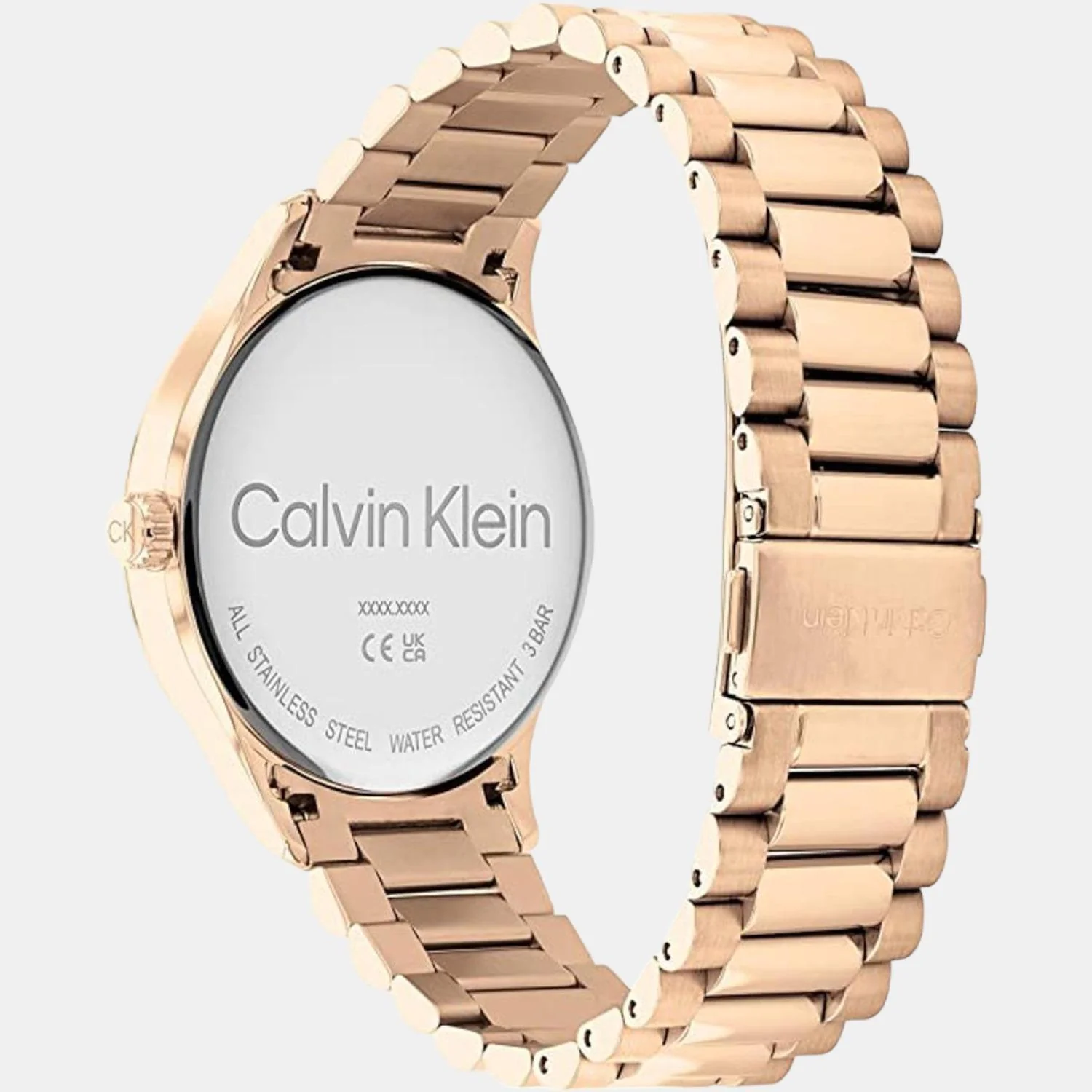 Ck Iconic Unisex Quartz Black Dial Analog Stainless Steel Watch 25200037 - Image 3