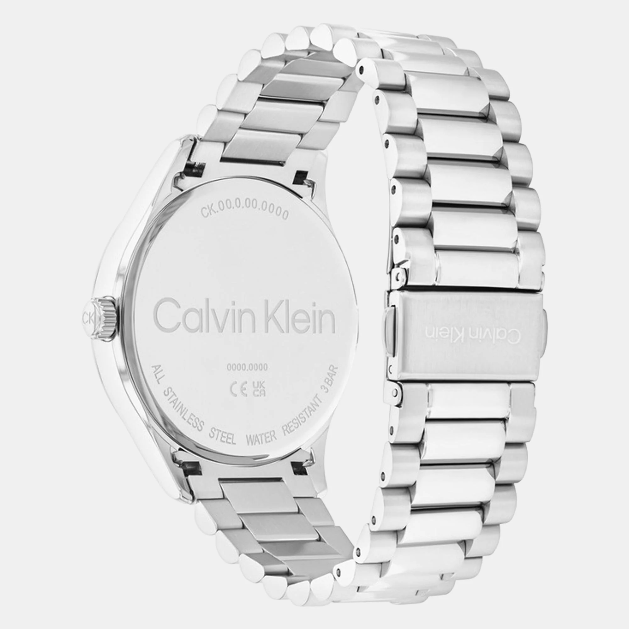 Ck Iconic Unisex Quartz Blue Dial Analog Stainless Steel Watch 25200225 - Image 3