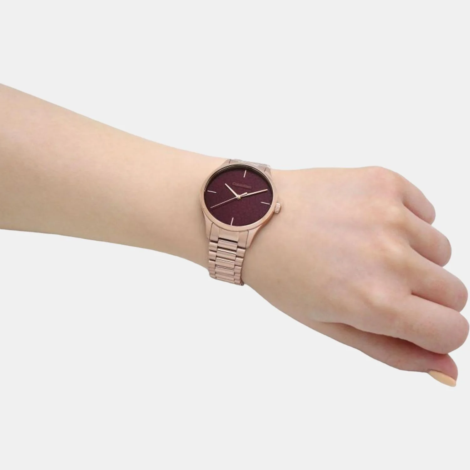 Ck Iconic Unisex Quartz Brown Dial Analog Stainless Steel Watch 25200169 - Image 5