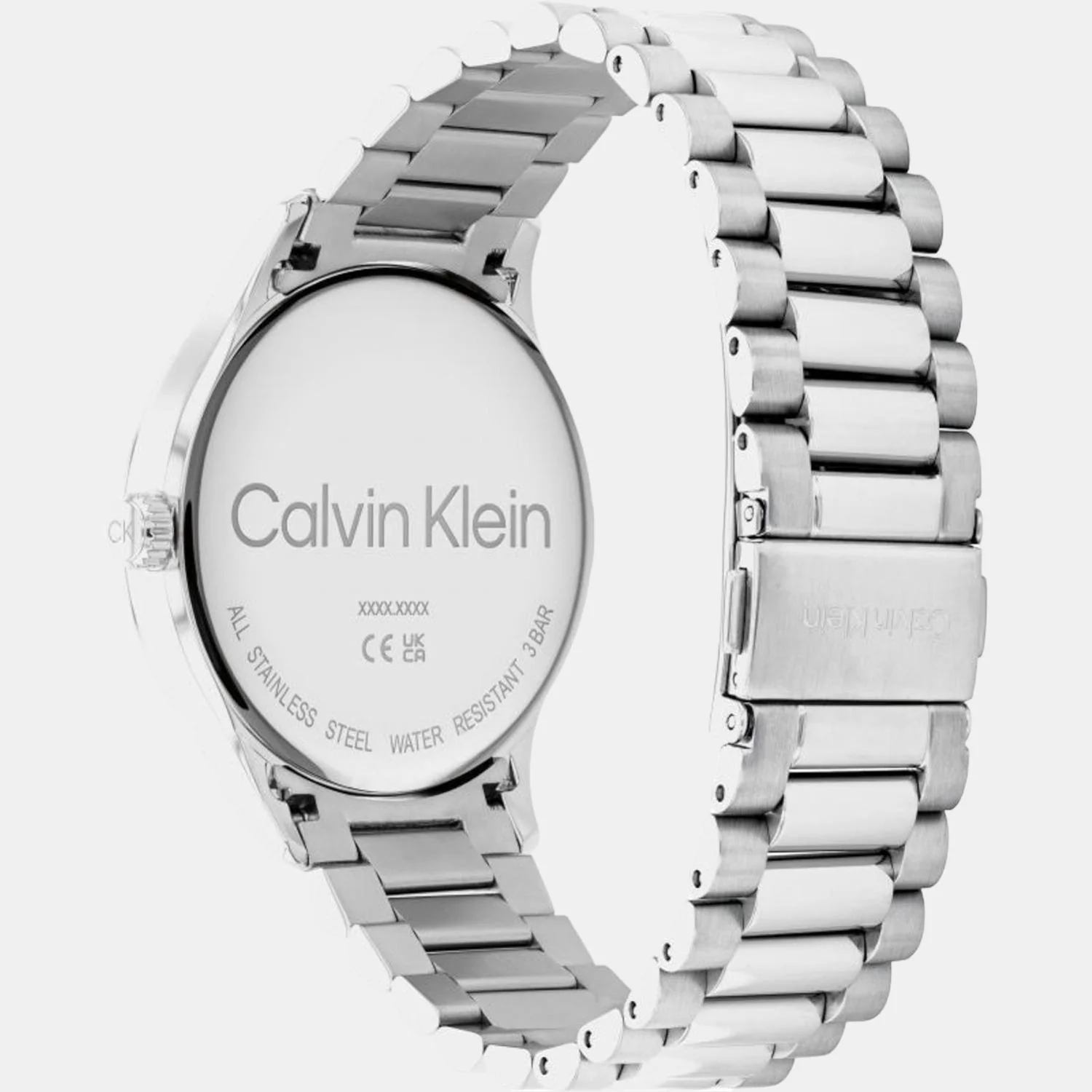 Ck Iconic Unisex Quartz Grey Dial Analog Stainless Steel Watch 25200036 - Image 3