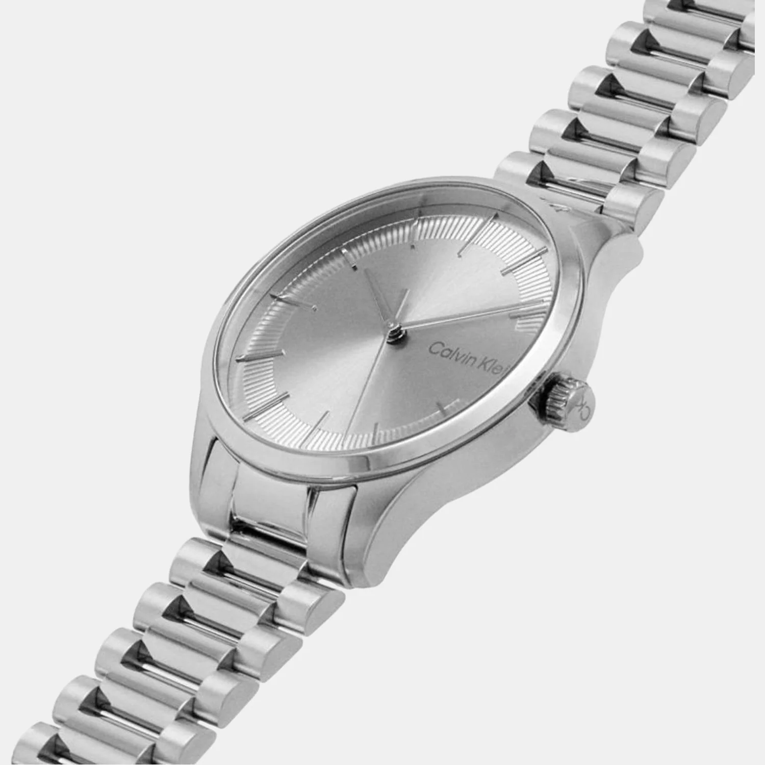 Ck Iconic Unisex Quartz Grey Dial Analog Stainless Steel Watch 25200036 - Image 4