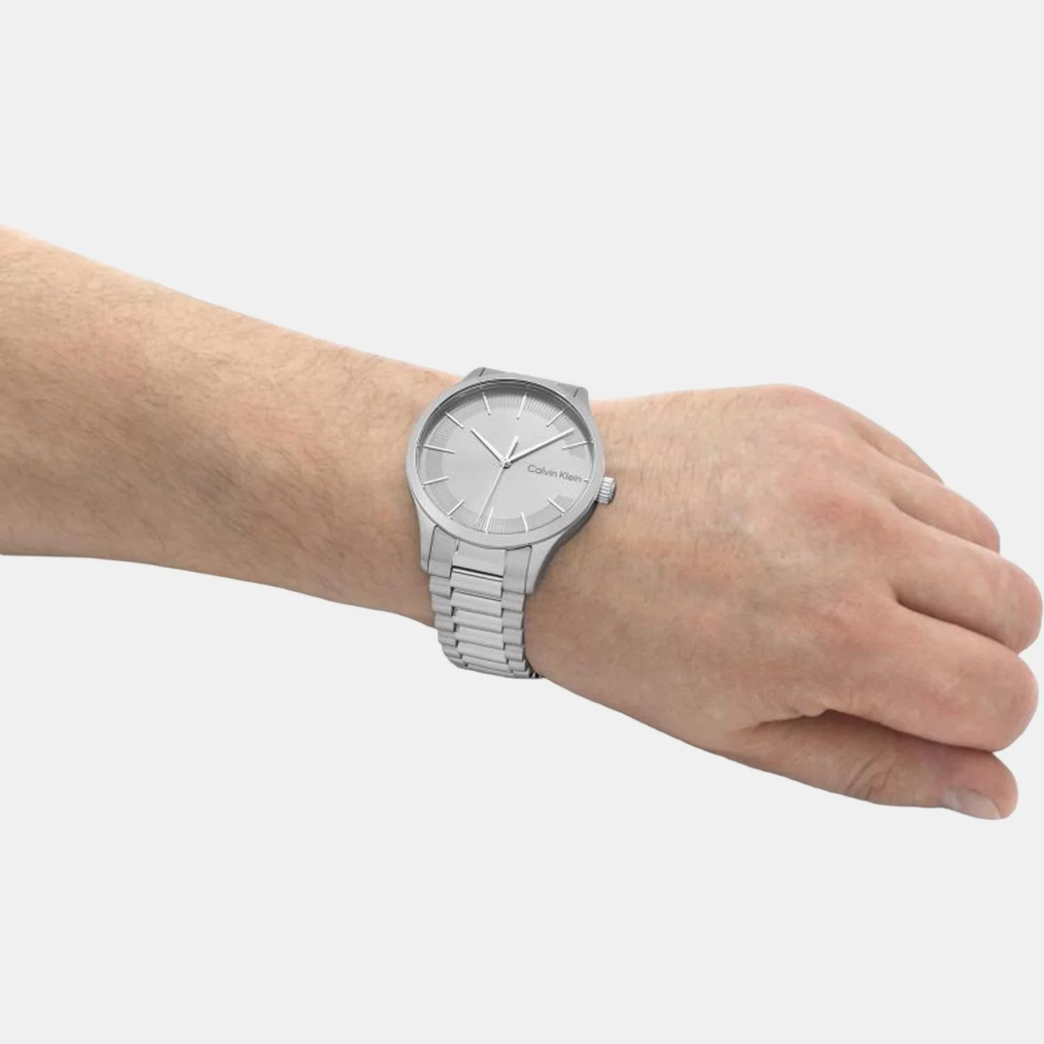 Ck Iconic Unisex Quartz Grey Dial Analog Stainless Steel Watch 25200036 - Image 7