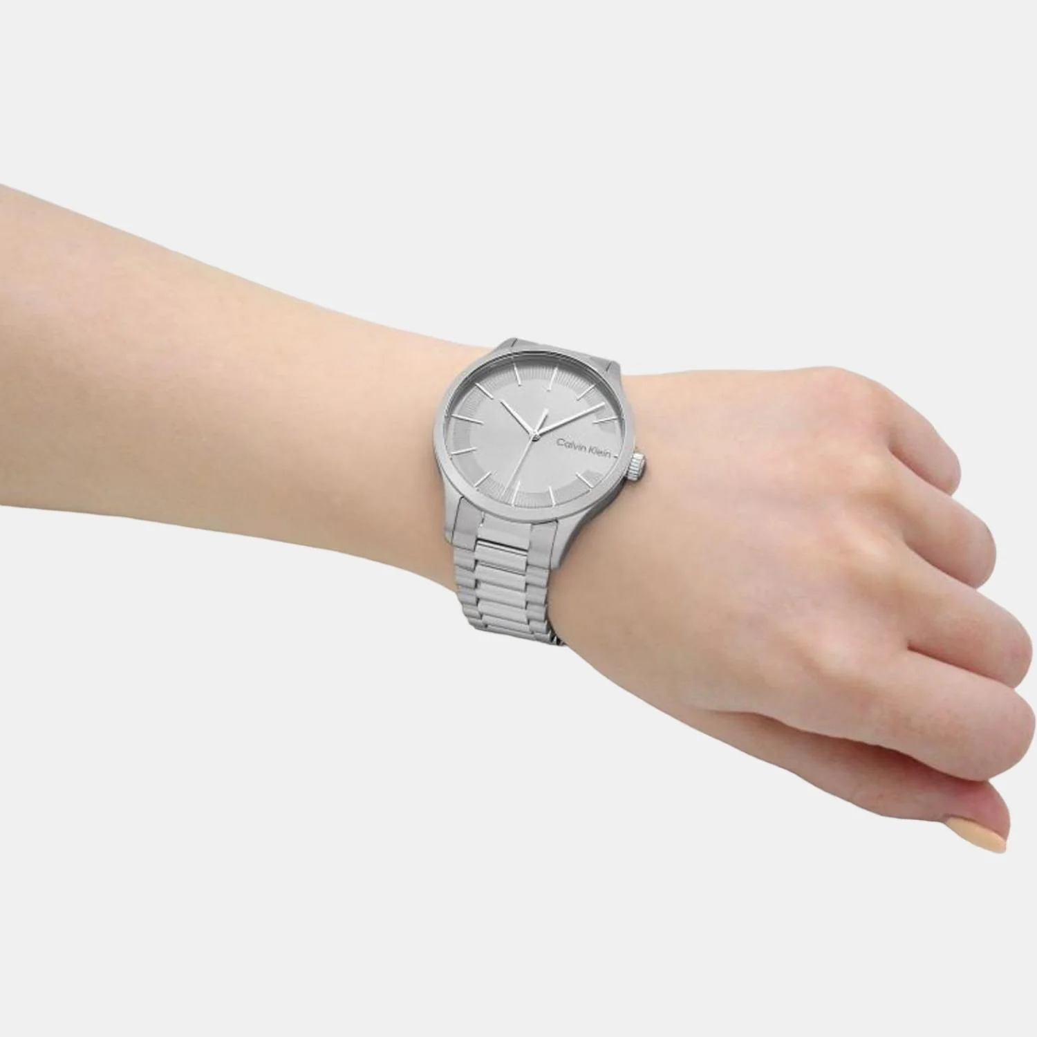 Ck Iconic Unisex Quartz Grey Dial Analog Stainless Steel Watch 25200036 - Image 8