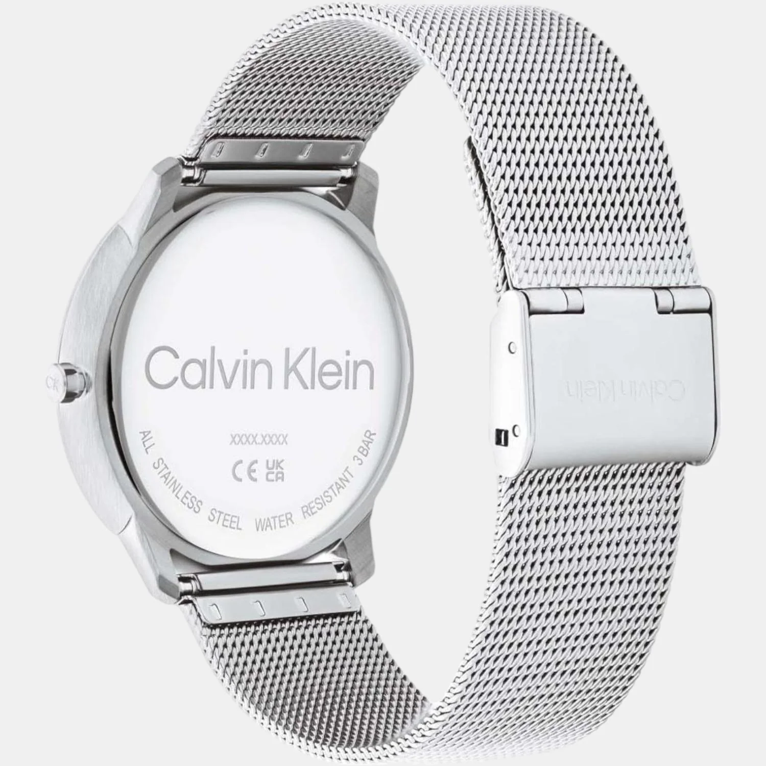 Ck Iconic Unisex Quartz Silver Dial Analog Stainless Steel Watch 25200027 - Image 2