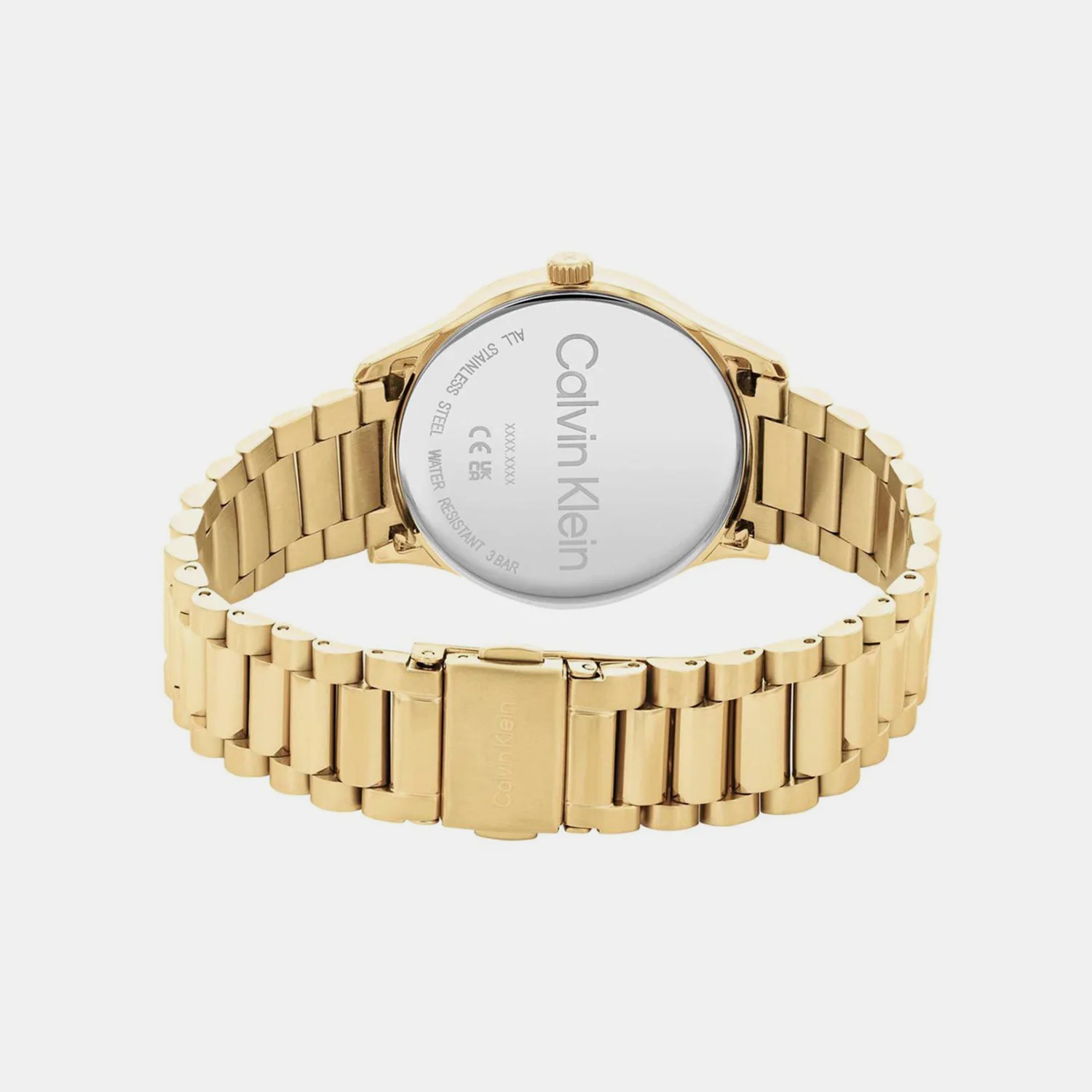 Ck Iconic Unisex Quartz Yellow Dial Analog Stainless Steel Watch 25200043 - Image 5