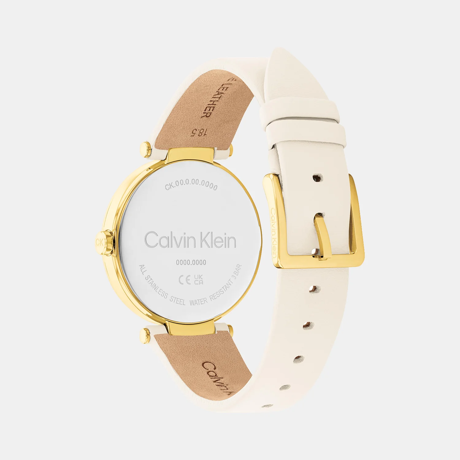 Ck Sensation Women Quartz Silver Dial Analog Leather Watch 25200254 - Image 3